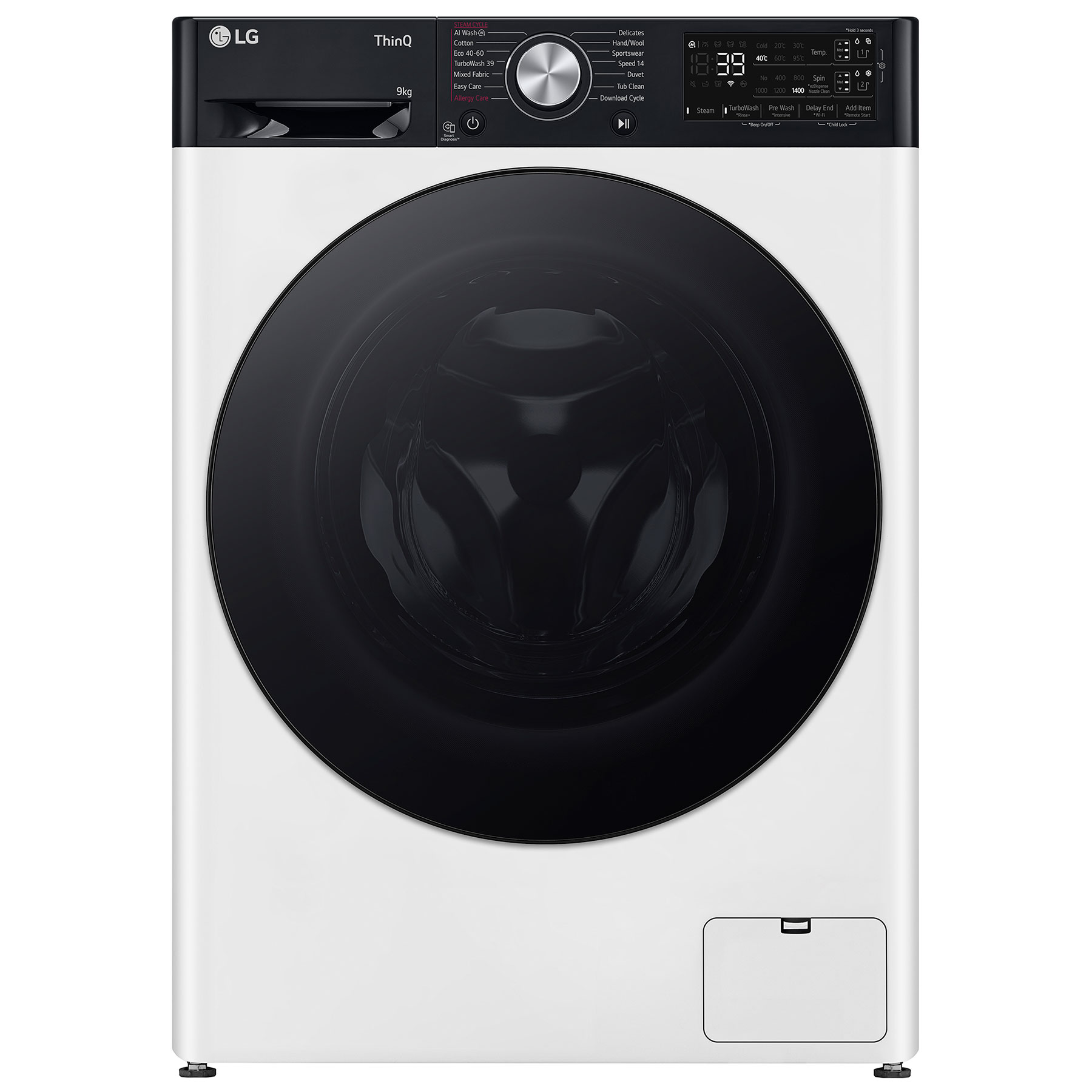 LG F4Y709WBTA1 Washing Machine in White 1400rpm 9kg A Rated Wi Fi