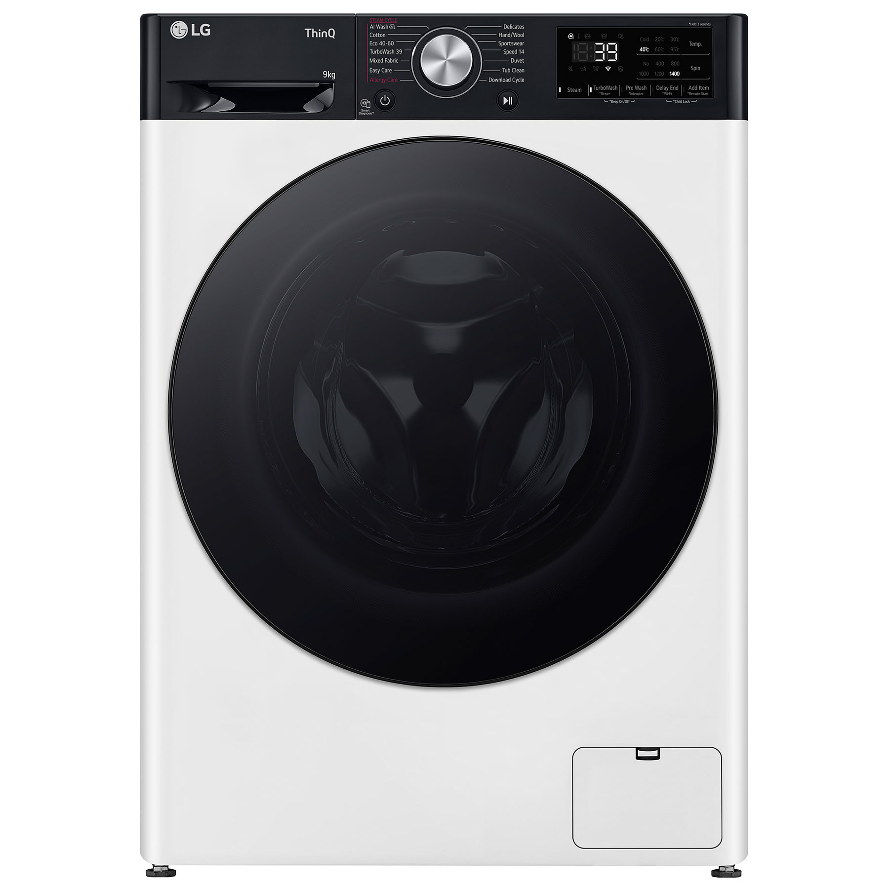 LG F4Y709WBTN1 Washing Machine in White 1400rpm 9kg A Rated Wi Fi