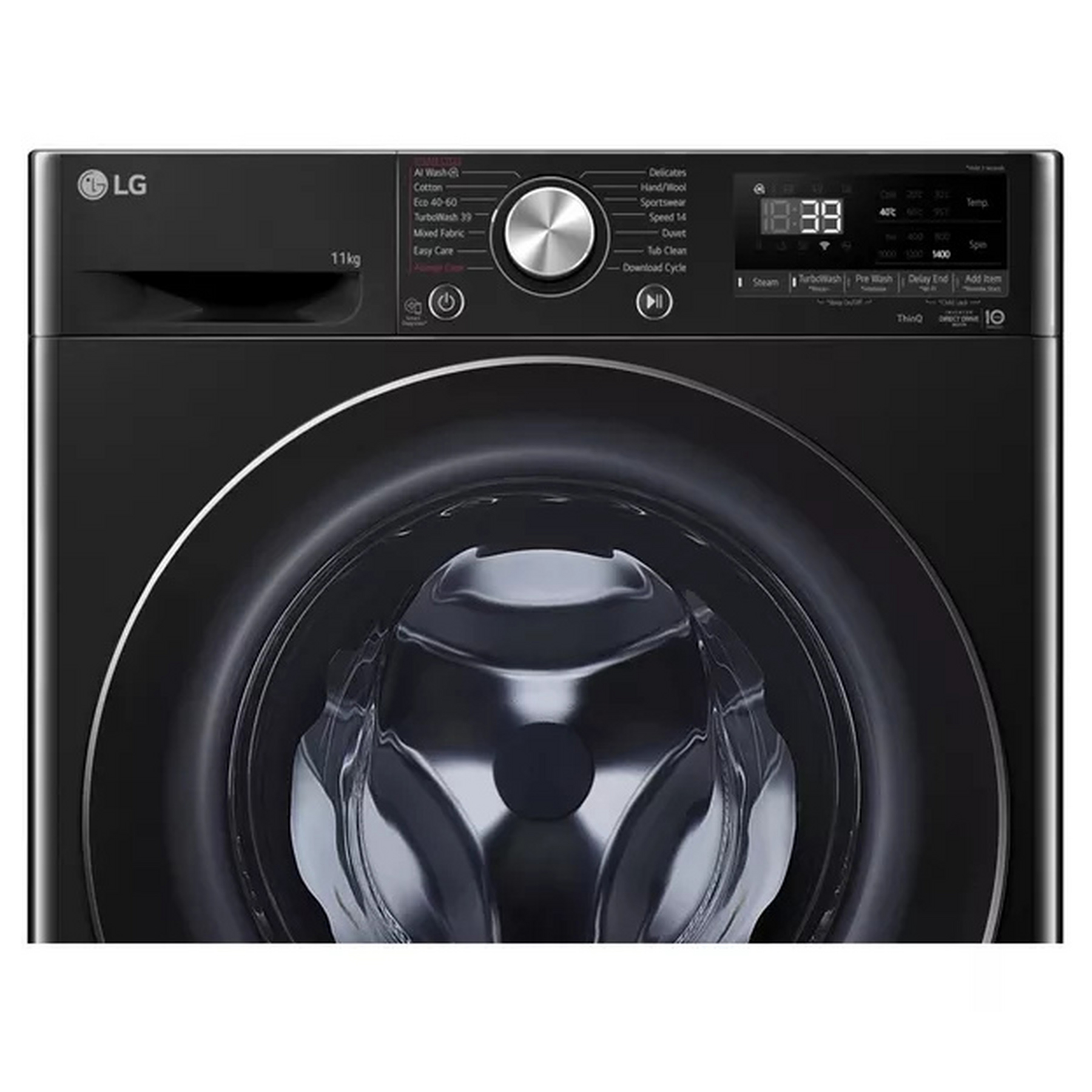LG F4Y711NCTN1 11kg 1400 Spin Washing Machine in Onyx Black A Rated wi, photo 3