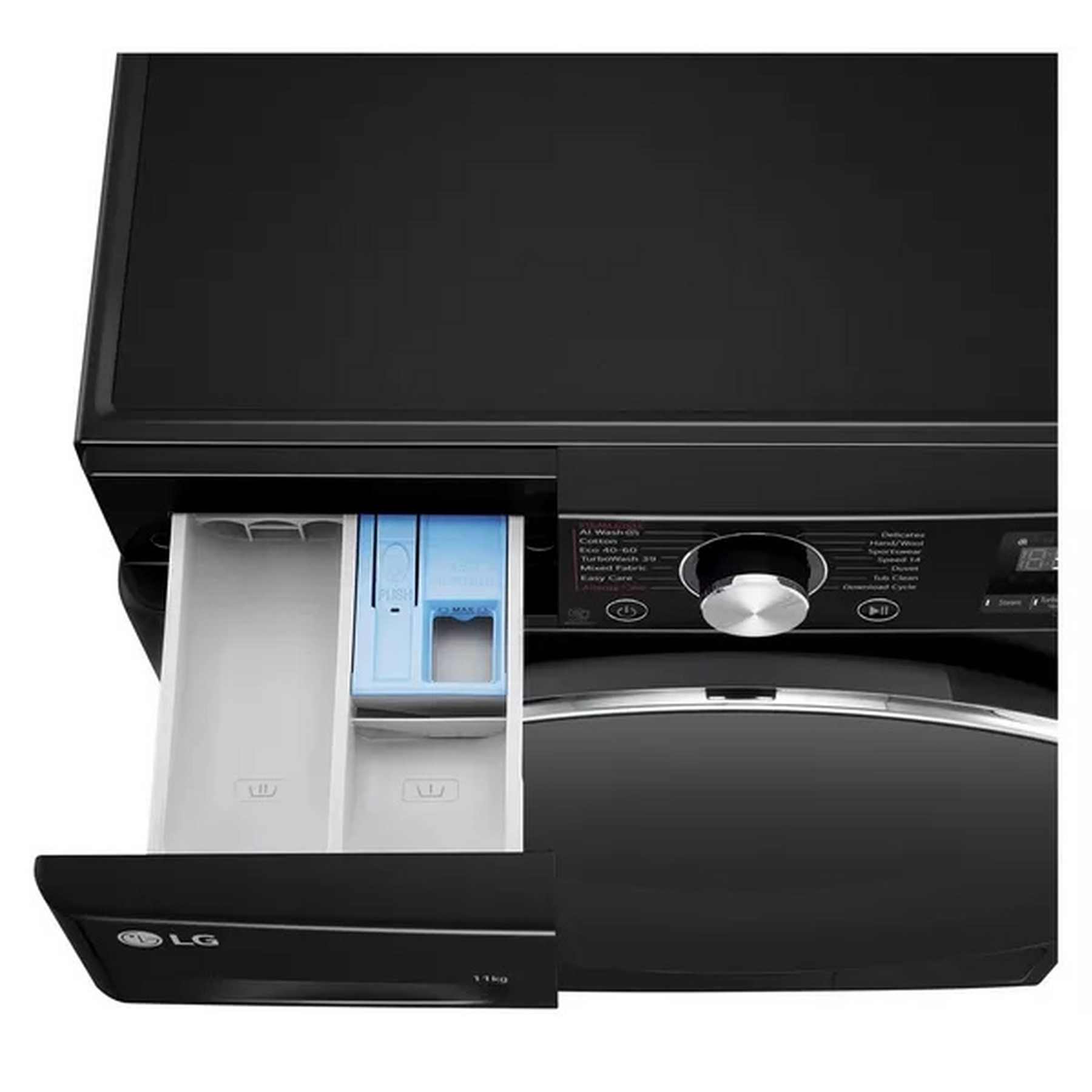 LG F4Y711NCTN1 11kg 1400 Spin Washing Machine in Onyx Black A Rated wi, photo 4