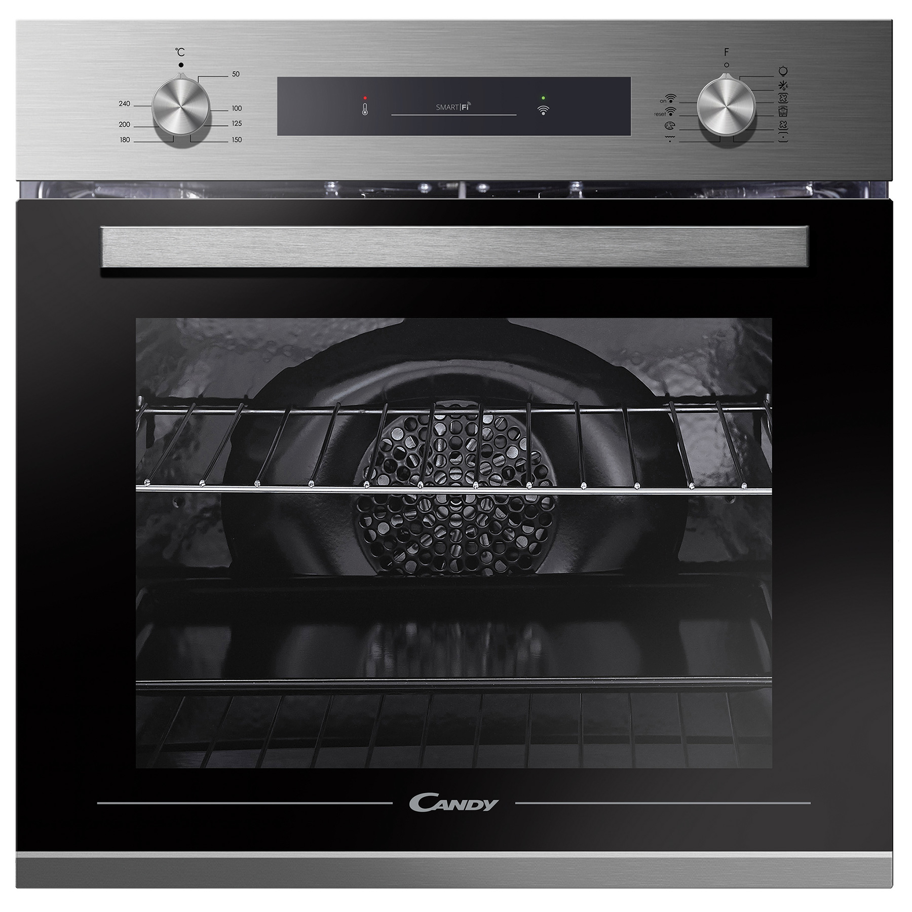 Candy FCP602XE0EE Built In Electric Single Oven in St Steel 65L Wi Fi