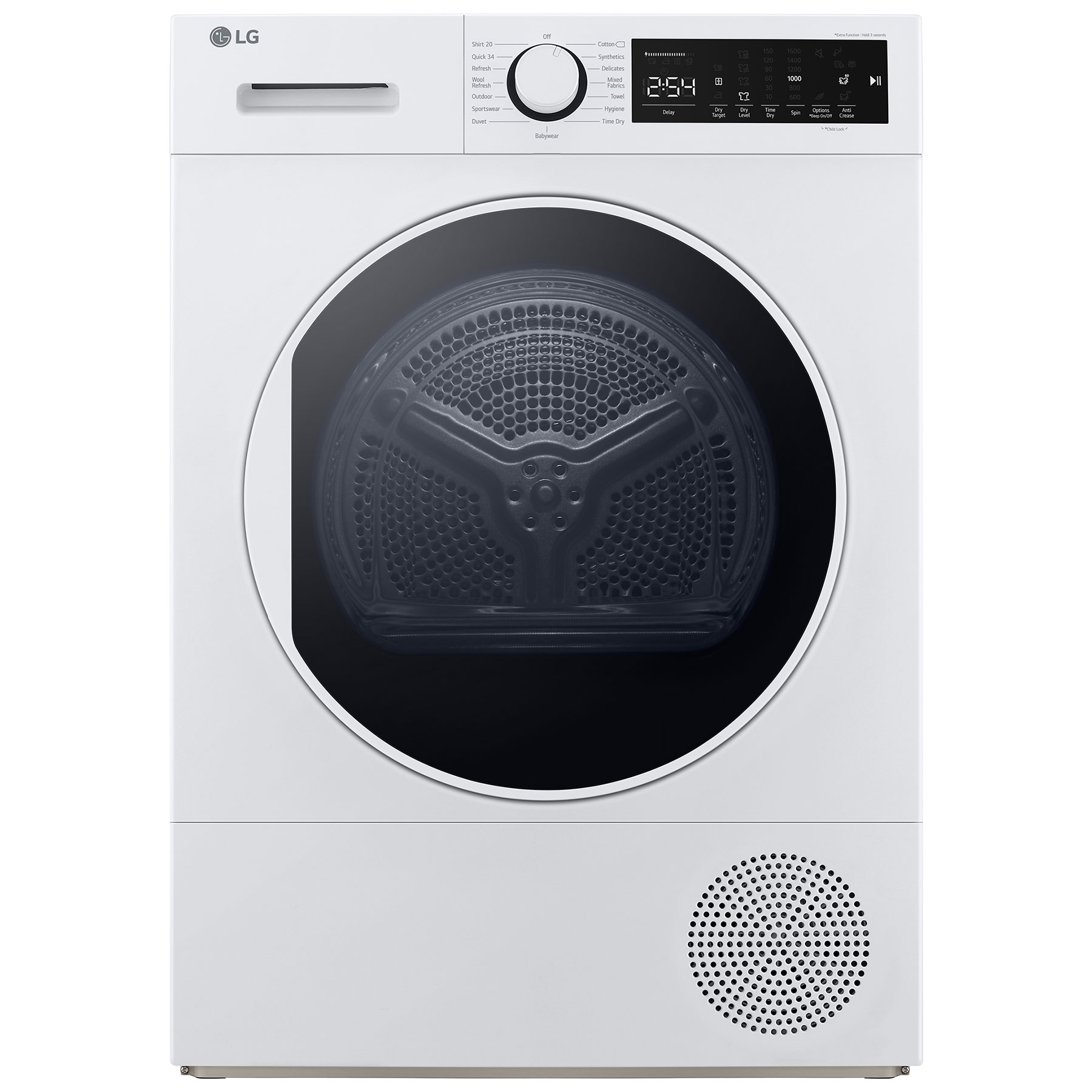 LG FDT208W 8kg Heat Pump Condenser Dryer in White A