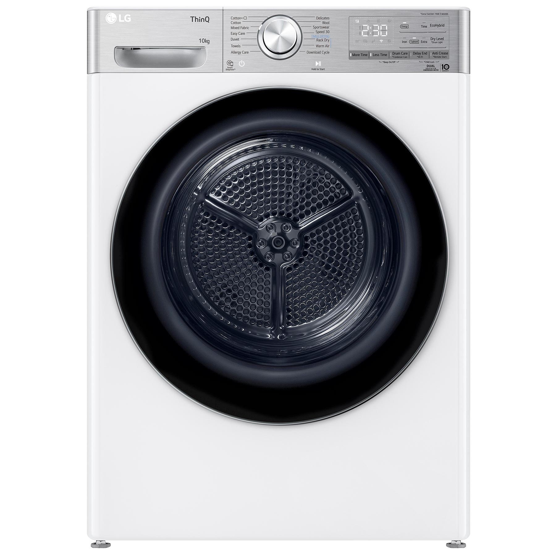 LG FDV1110W 10kg Dual Heat Pump Condenser Dryer in White A