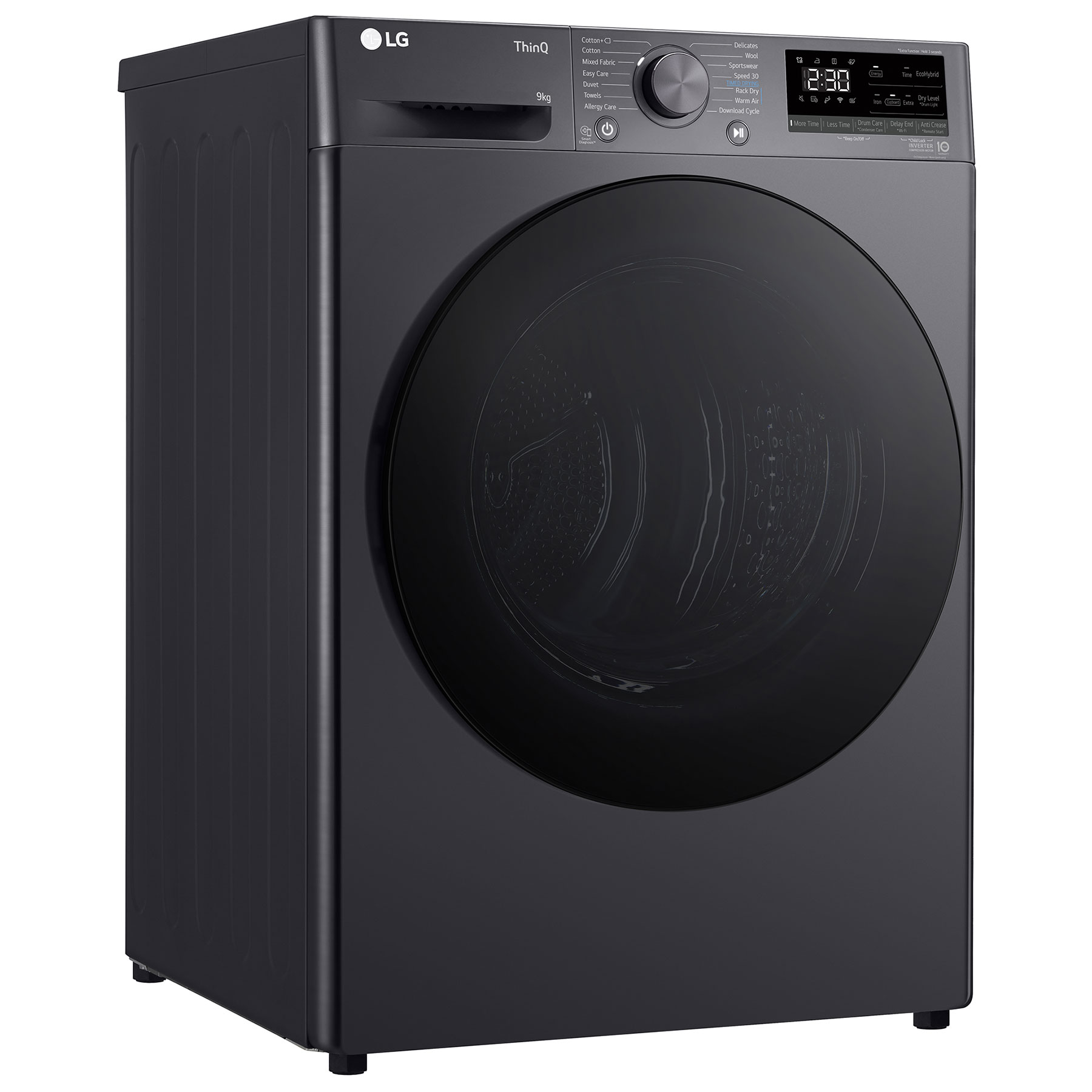 LG FDV709GN 9kg Dual Heat Pump Condenser Dryer in Slate Grey A, photo 5
