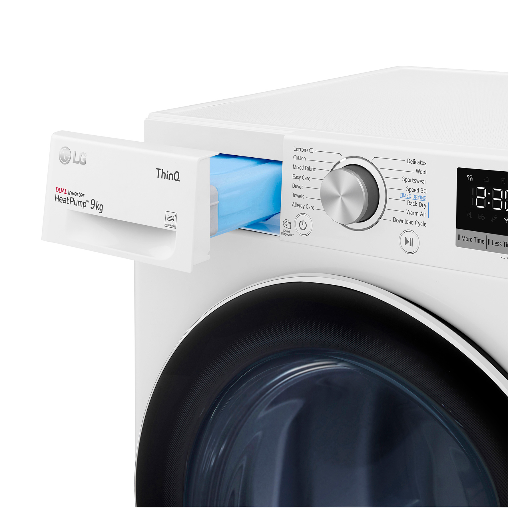 LG FDV709W 9kg Dual Heat Pump Condenser Dryer White A Rated, photo 5
