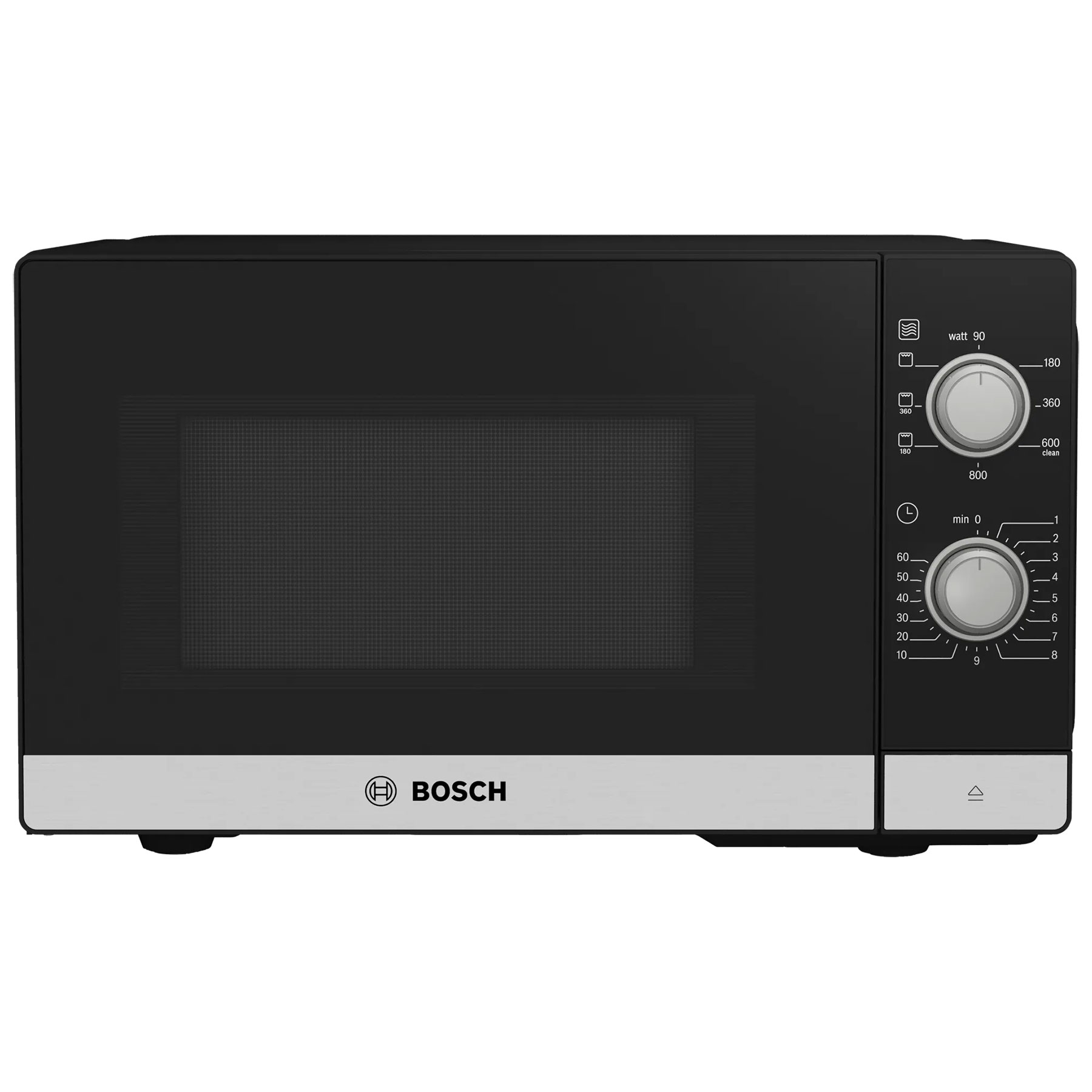 Image of Bosch FEL020MS2B Series 2 Solo Microwave Oven With Grill Black 20L 800