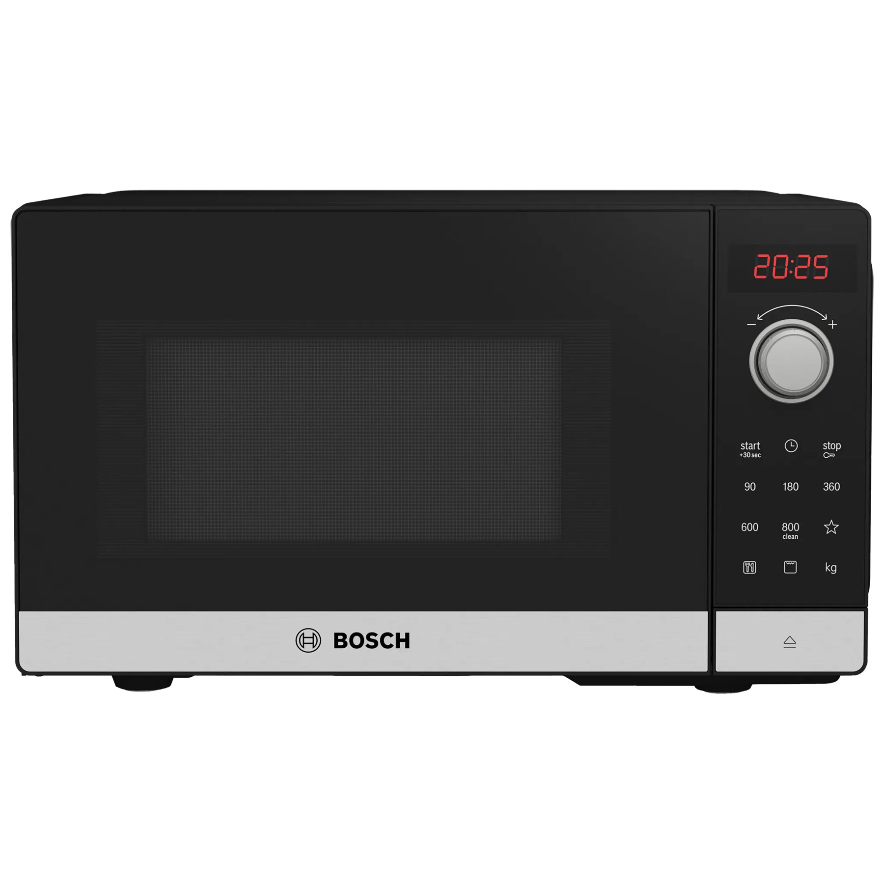 Bosch FEL023MS2B Series 2 Solo Microwave Oven With Grill St St 20L 800