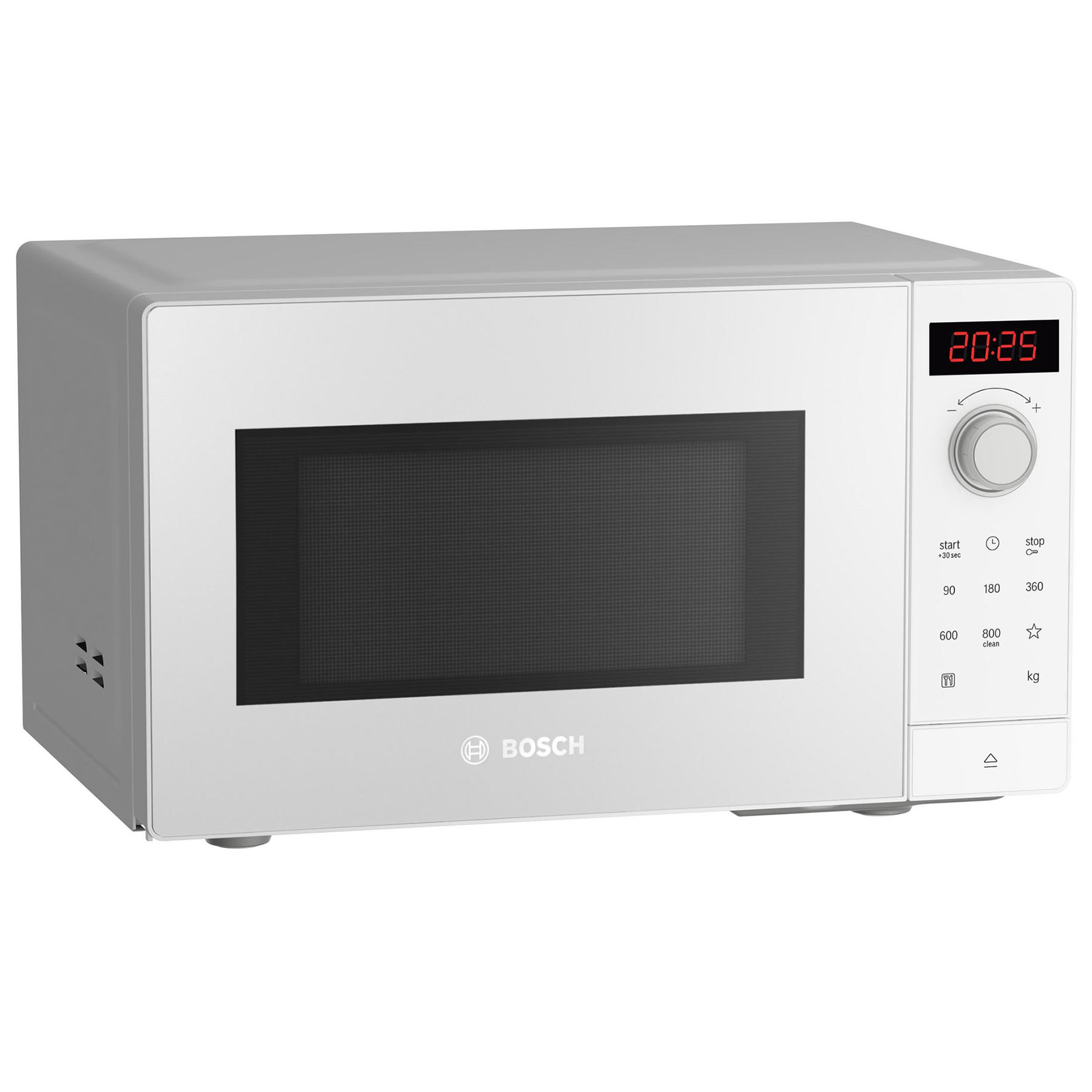 Bosch FFL023MW0B Series 2 Solo Microwave Oven in White 20L 800W, photo 2