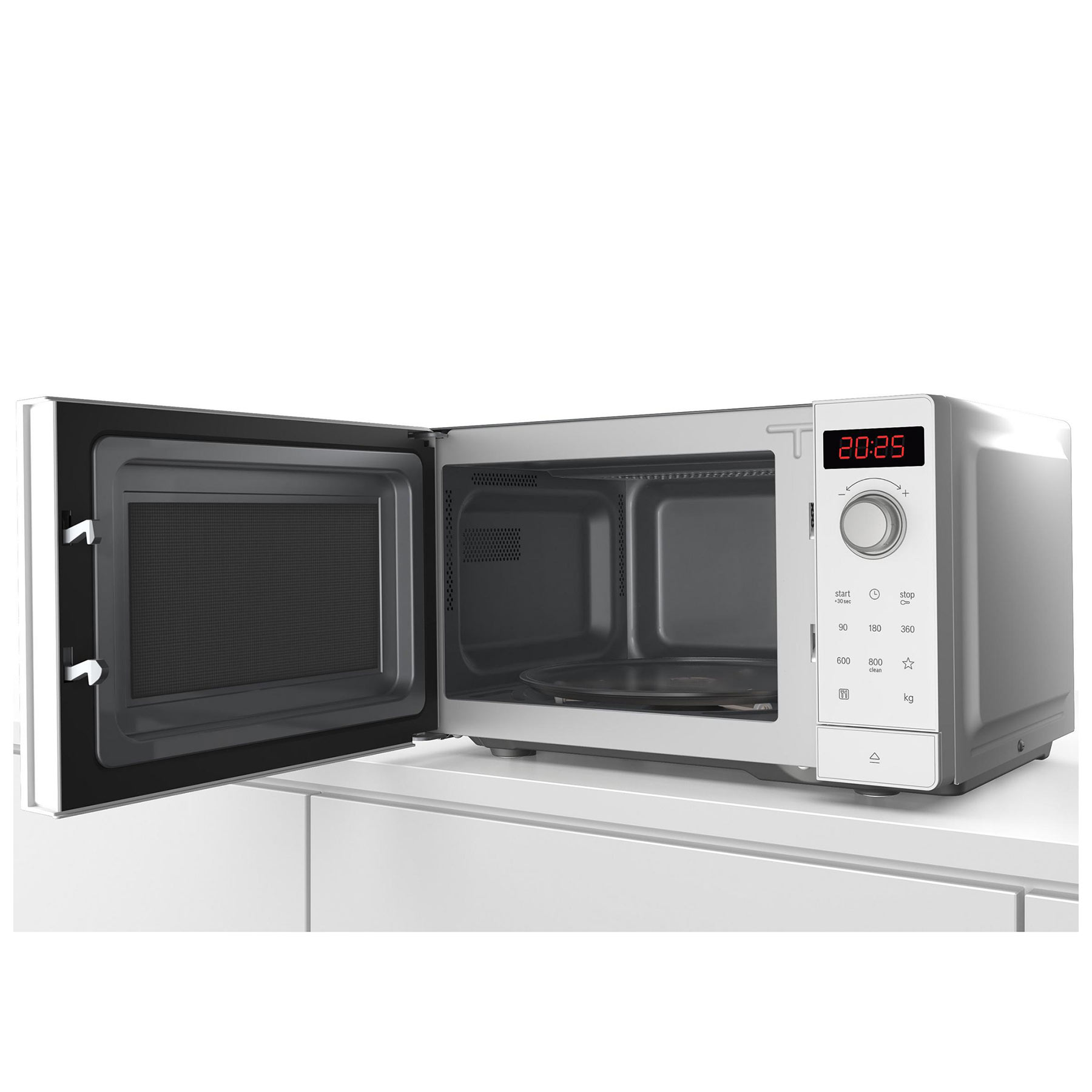 Bosch FFL023MW0B Series 2 Solo Microwave Oven in White 20L 800W, photo 4