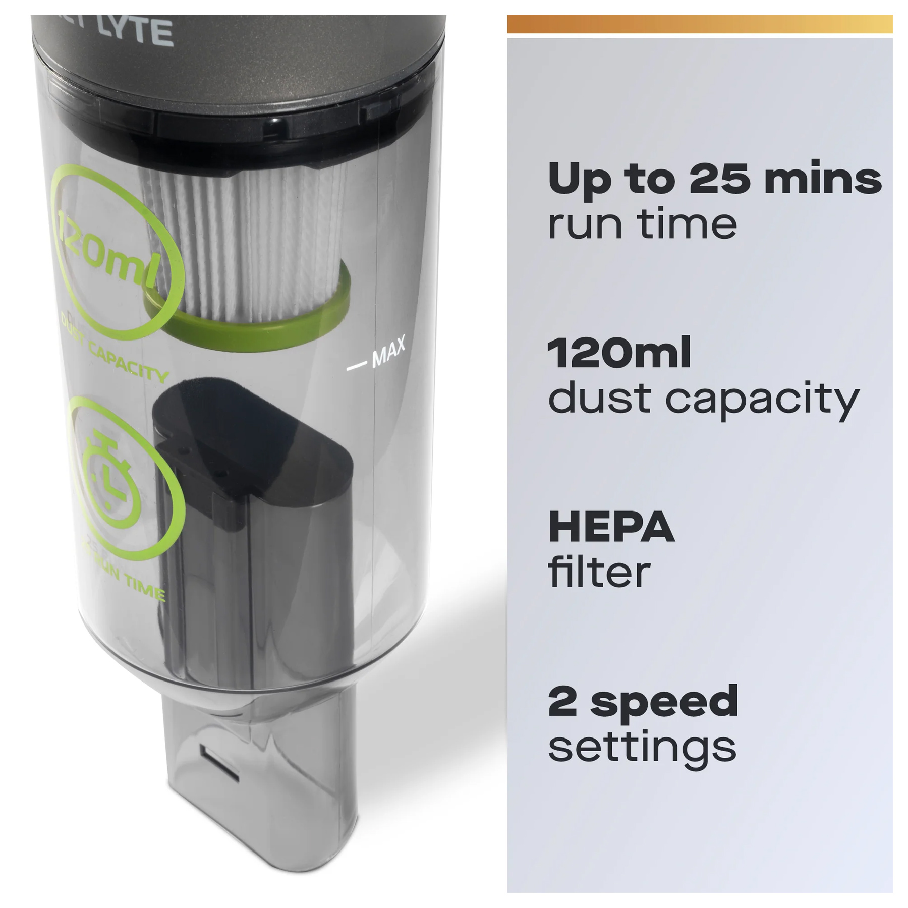 Daewoo 7.4V Compact-Lyte Cordless Handheld Vacuum Cleaner