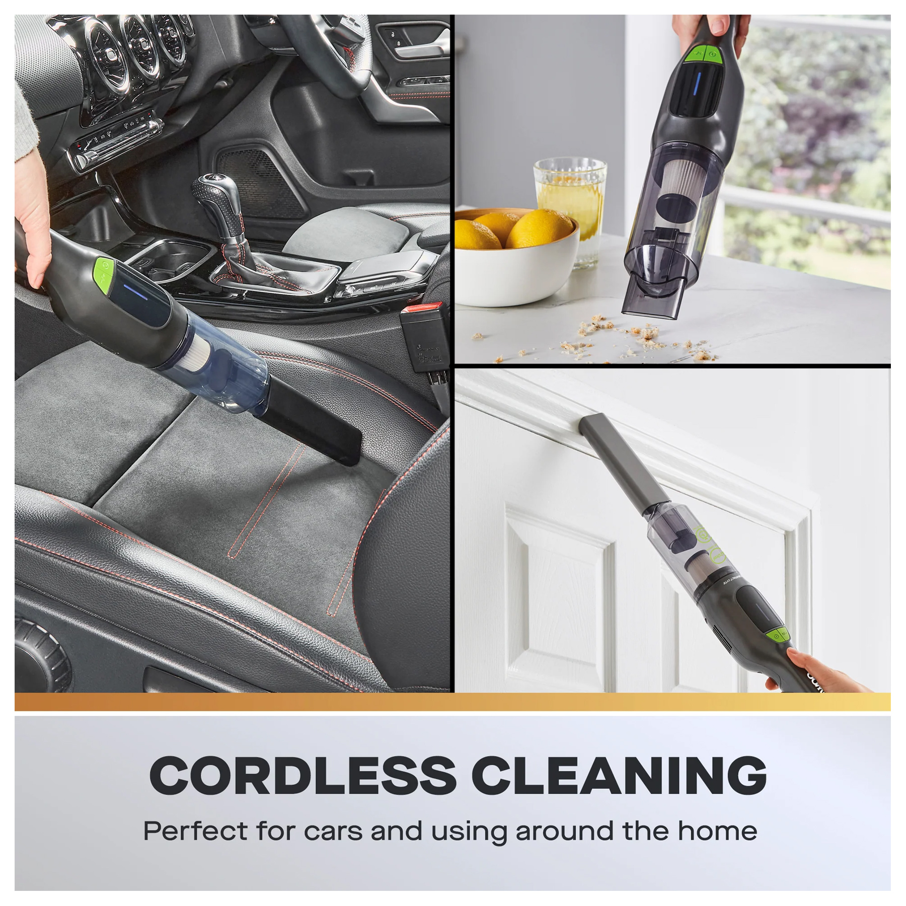 Daewoo FLR00287GE Compact Lyte Handheld Vacuum Cleaner Grey Navy, photo 3