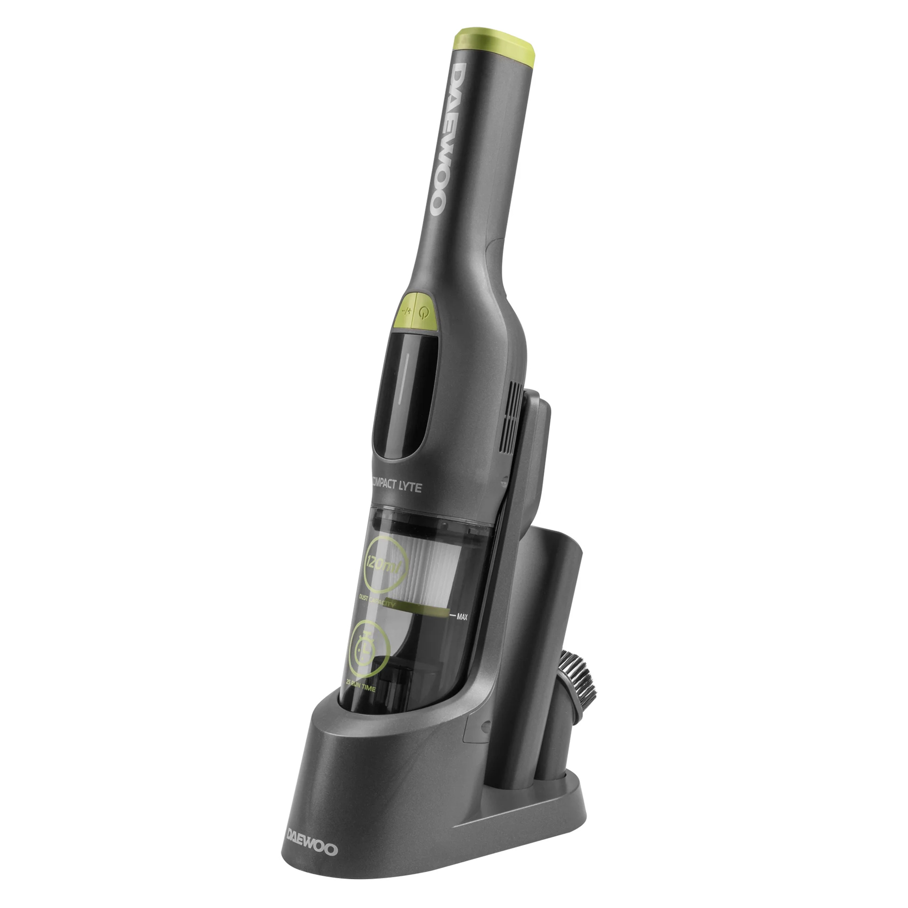 Daewoo FLR00287GE Compact Lyte Handheld Vacuum Cleaner Grey Navy
