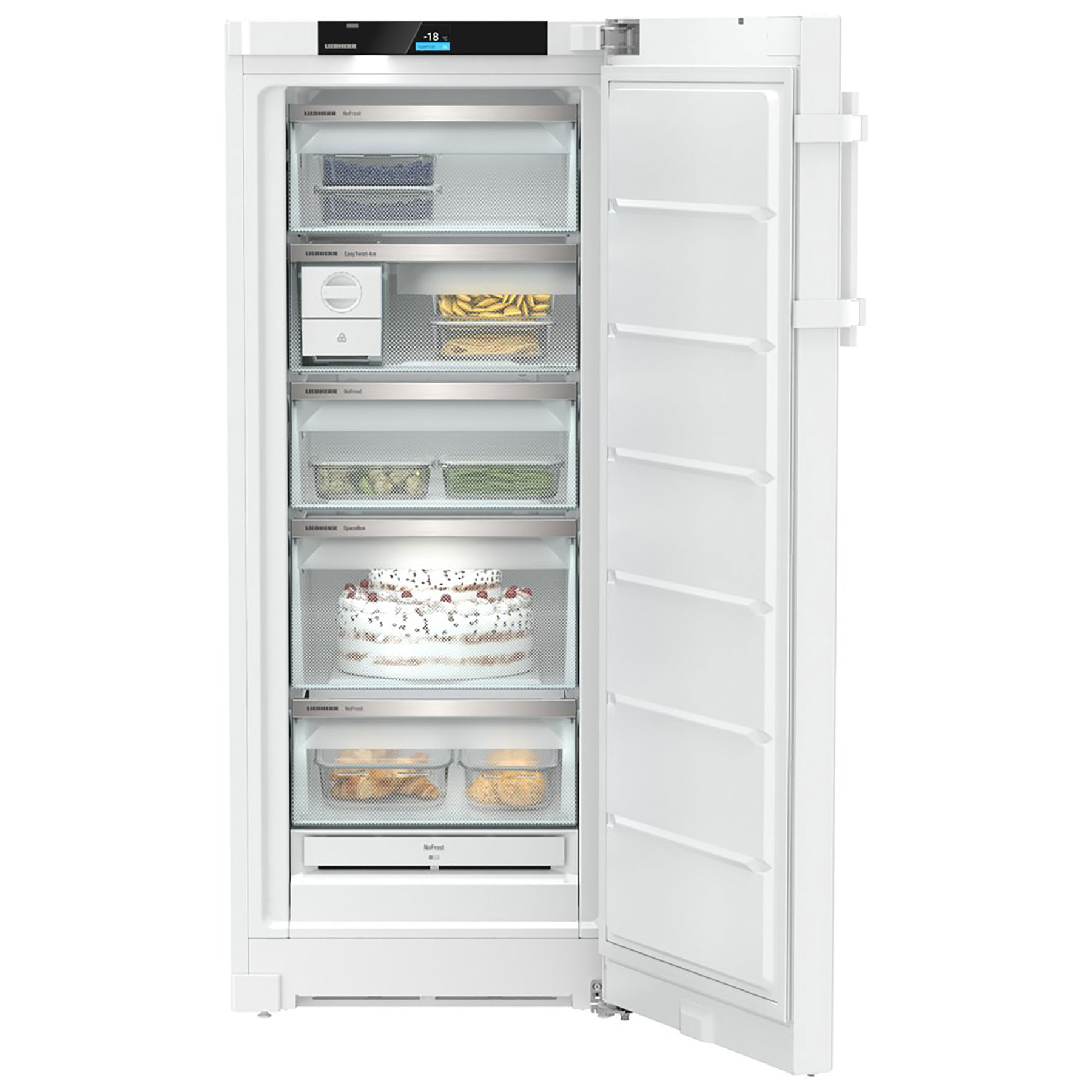 Liebherr FNB465I 146cm High Freezer Frost Free in White 60cm Wide, photo 3