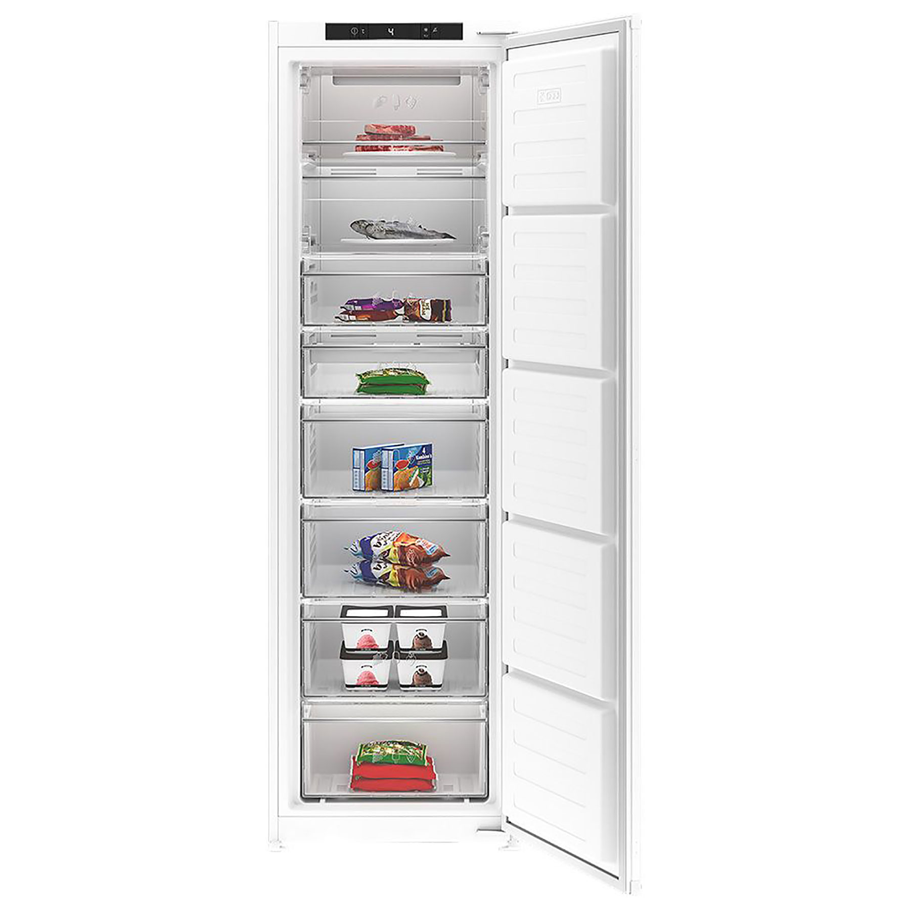 Blomberg FNT4454I 177cm High Integrated Upright Freezer Frost Free 54c