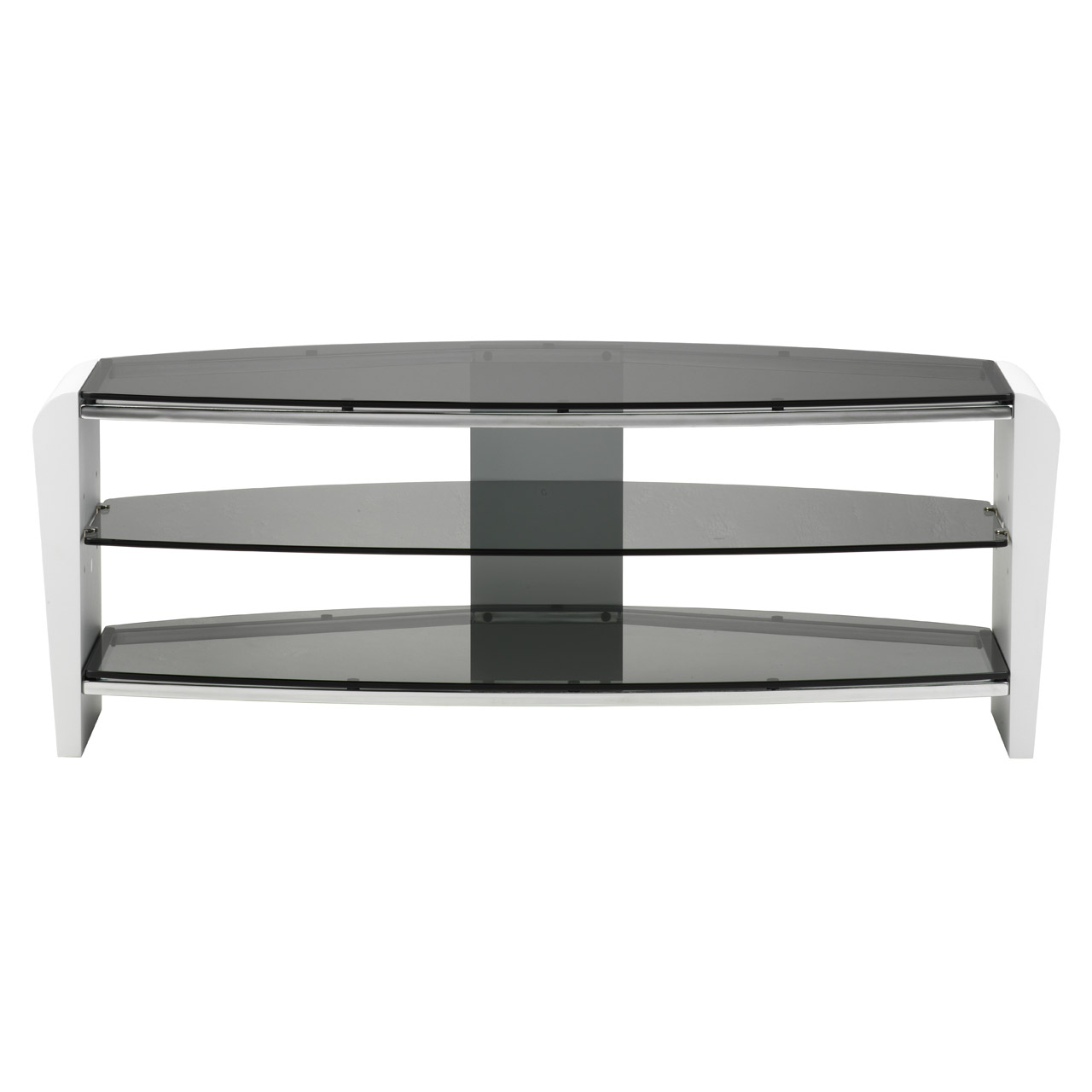 Image of Alphason FRN14003WHSK Francium TV Cabinet 1400mm Wide in White Black G