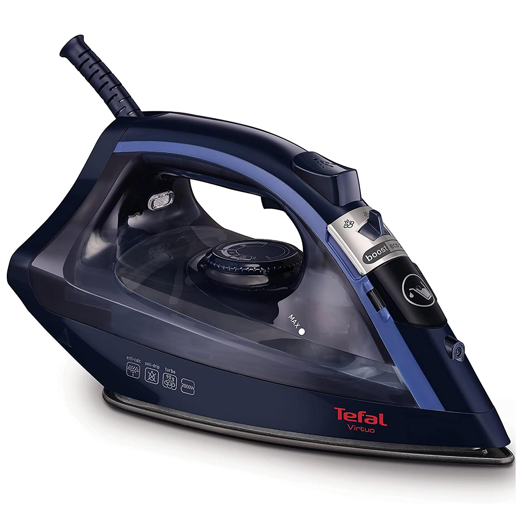 Image of Tefal FV1713 VIRTUO Steam Iron Black and Blue