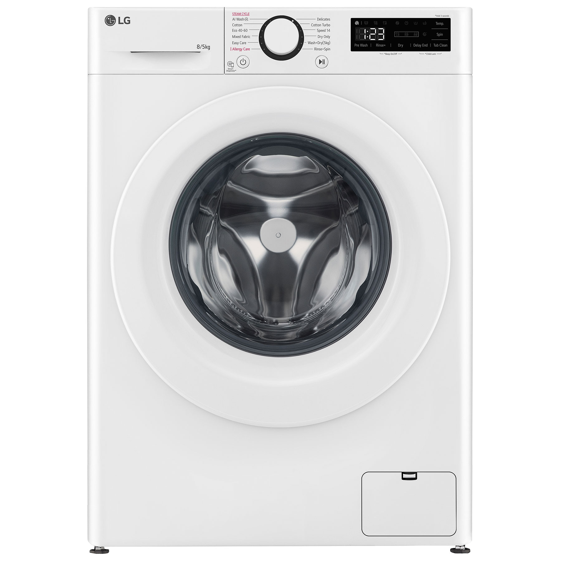 Image of LG FWY385WWLN1 Washer Dryer in White 1400rpm 8 5kg E Rated
