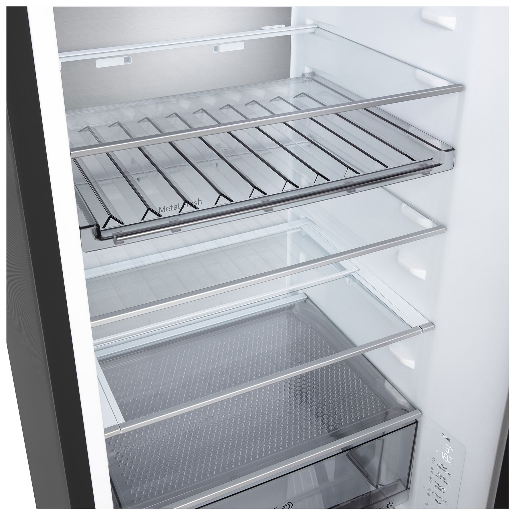 LG GBBS524CEV 203cm High 60 40 Frost Free Fridge Freezer in Black Stee, photo 5