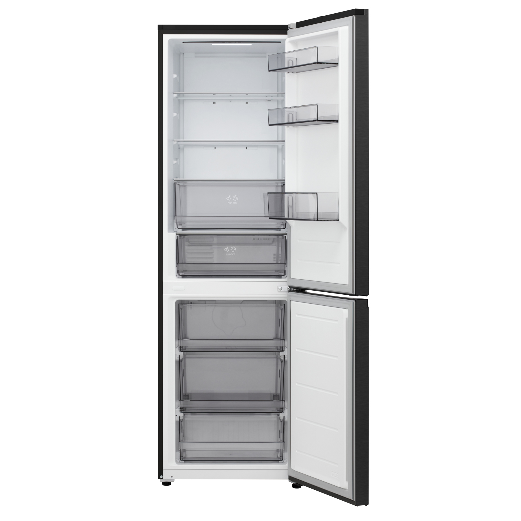 LG GBBSJ10EEP 186cm High 60 40 Frost Free Fridge Freezer in Matte Blac, photo 3