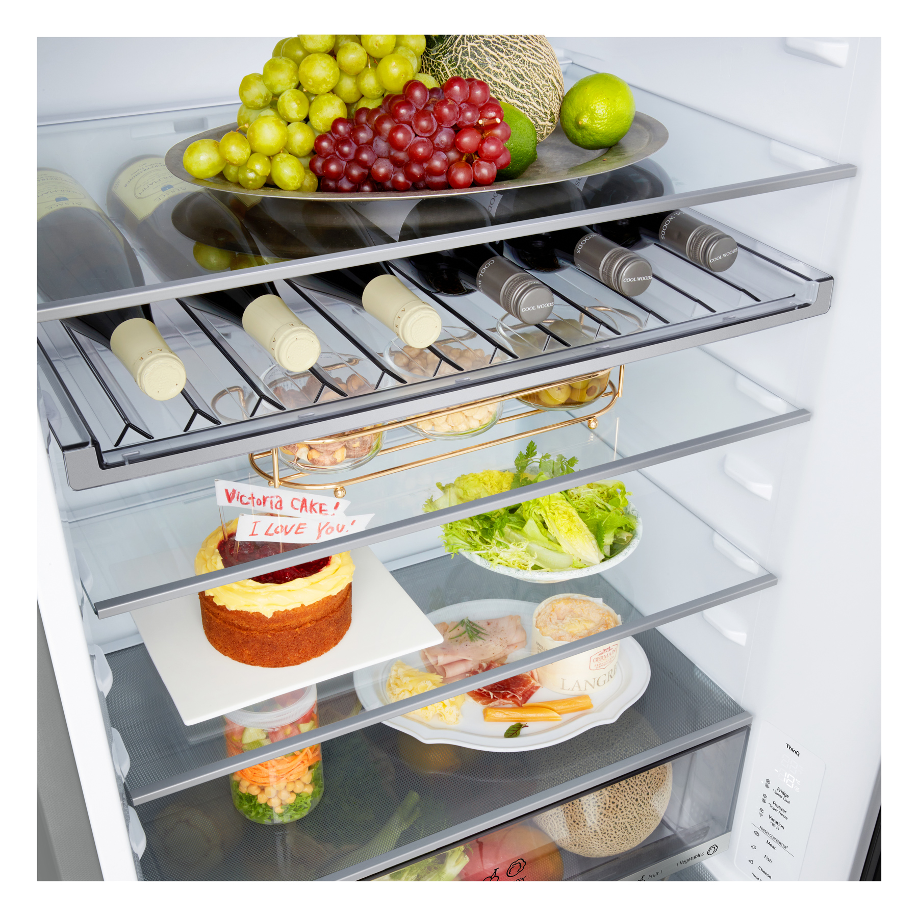LG GBBW322CPY 203cm High 60 40 Frost Free Fridge Freezer in Stainless, photo 5