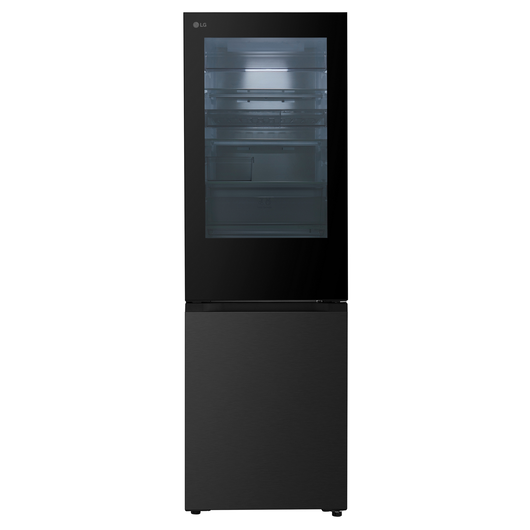 LG GBGS514CEV InstaView 186cm High 60 40 Frost Free Fridge Freezer in