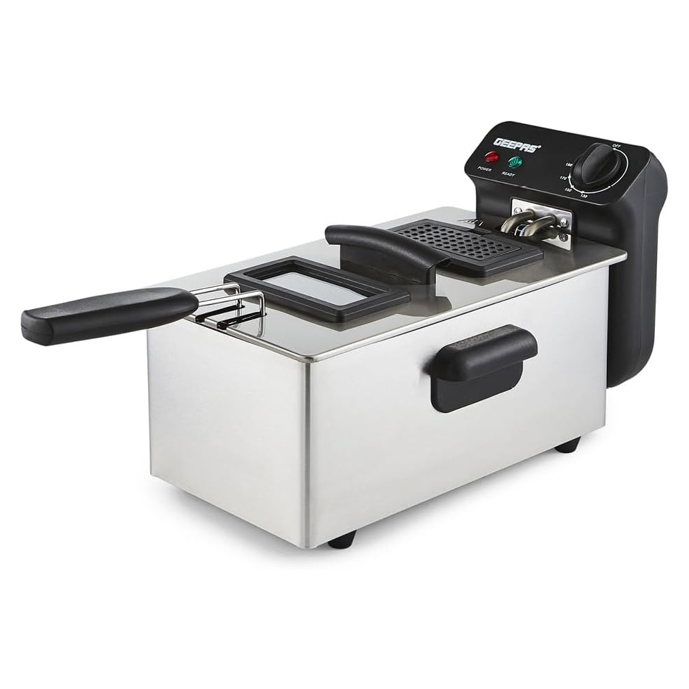 Geepas GDF36011UK 3L Electric Deep Fat Fryer Stainless Steel