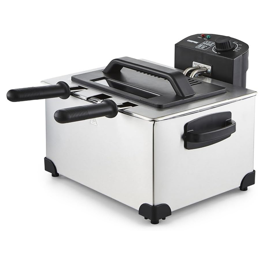 Geepas GDF36017UK 5L Electric Deep Fat Fryer with Triple Baskets Stain