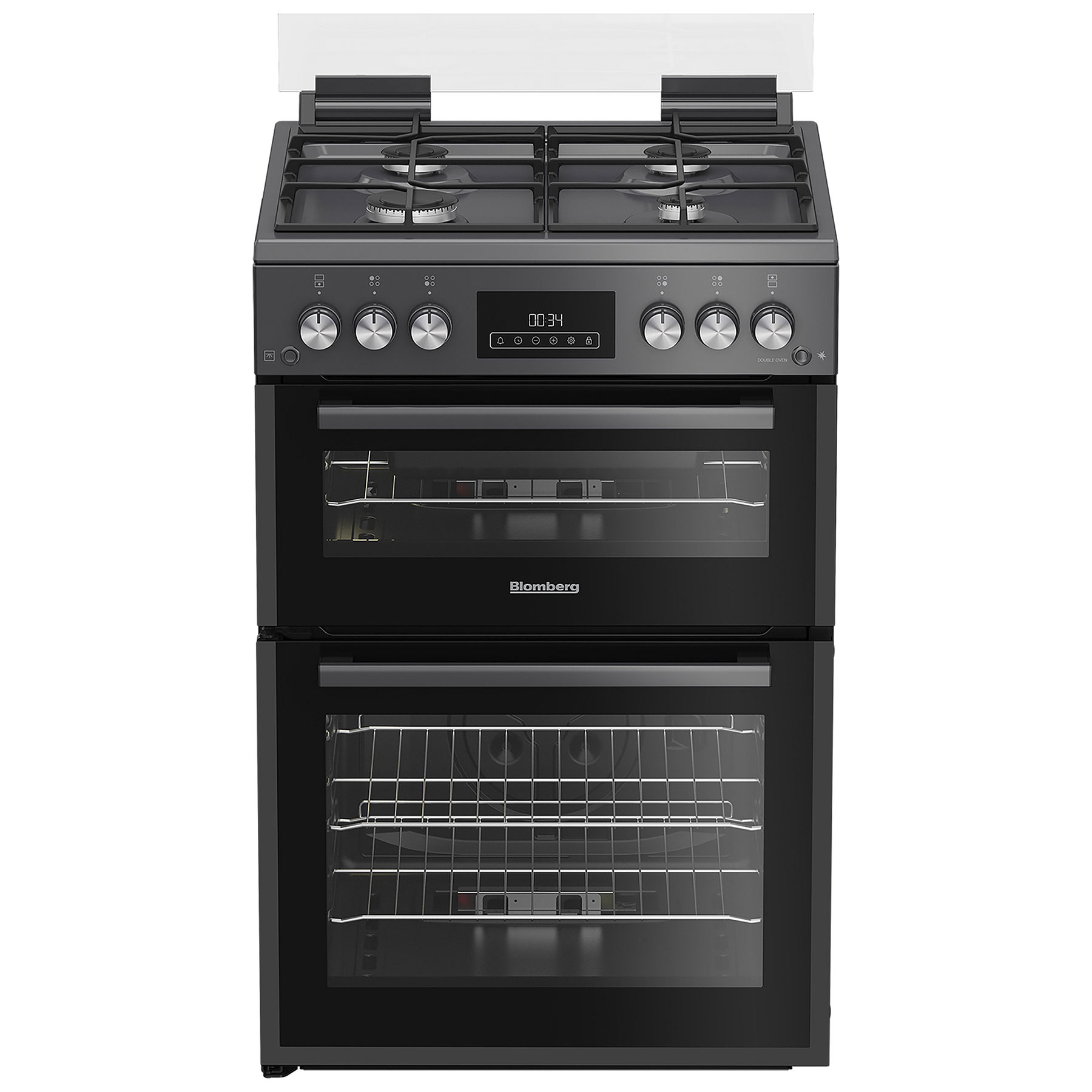 Image of Blomberg GGRN655N 60cm Double Oven Gas Cooker in Anthracite 72 32 Litr
