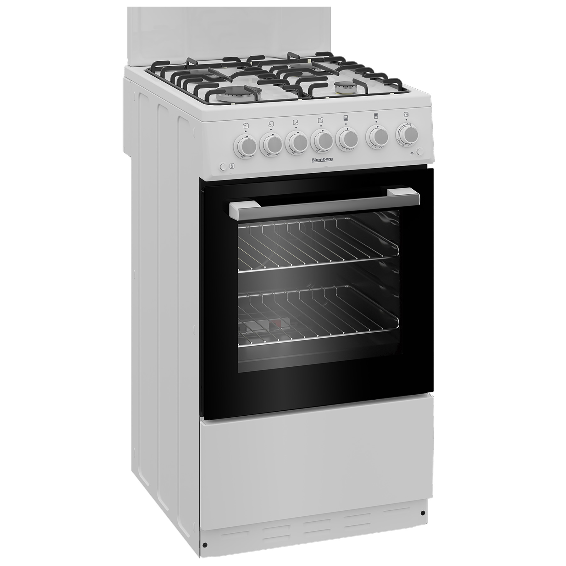 Blomberg GGS9151W 50cm Single Oven Gas Cooker in White Eye Level Grill, photo 2