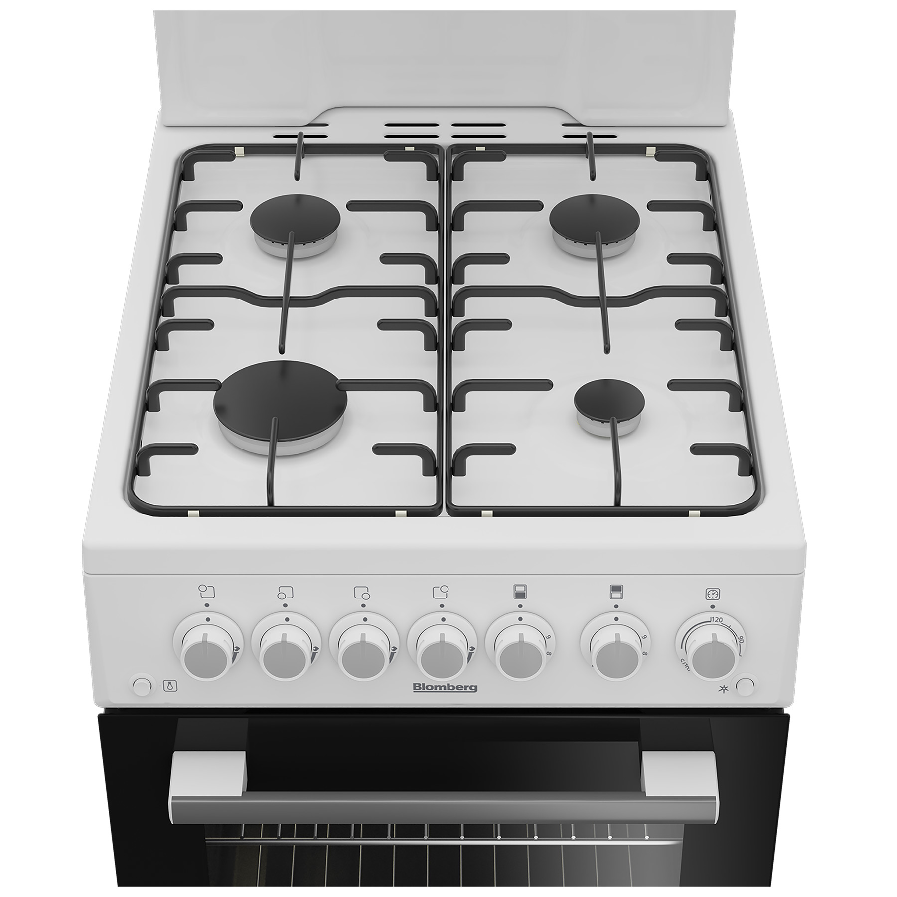 Blomberg GGS9151W 50cm Single Oven Gas Cooker in White Eye Level Grill, photo 5