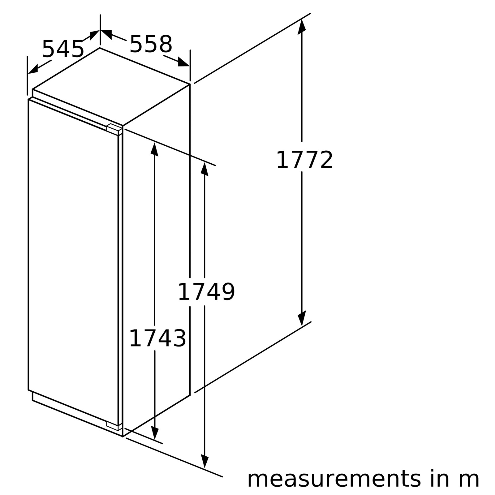 Neff GI7815CE0G N90 177cm High Integrated Upright Freezer Frost Free 5, photo 3