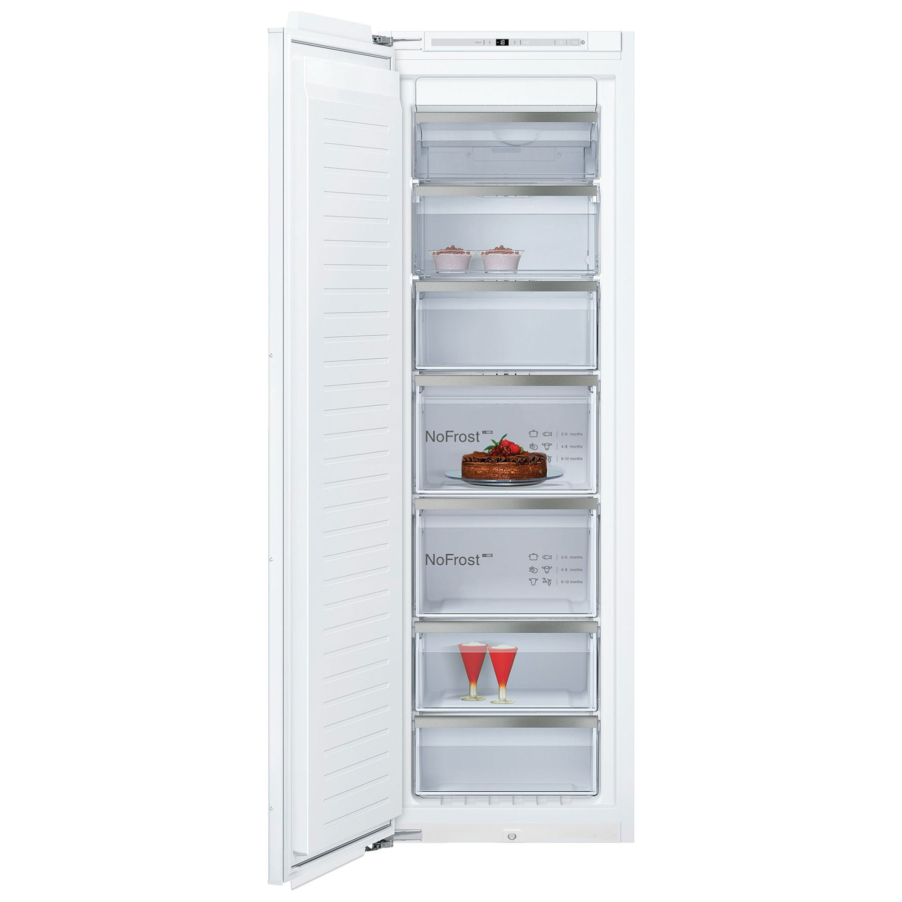 Image of Neff GI7815NE0 N90 56cm Built In Frost Free Freezer 1 77m E Rated 212L
