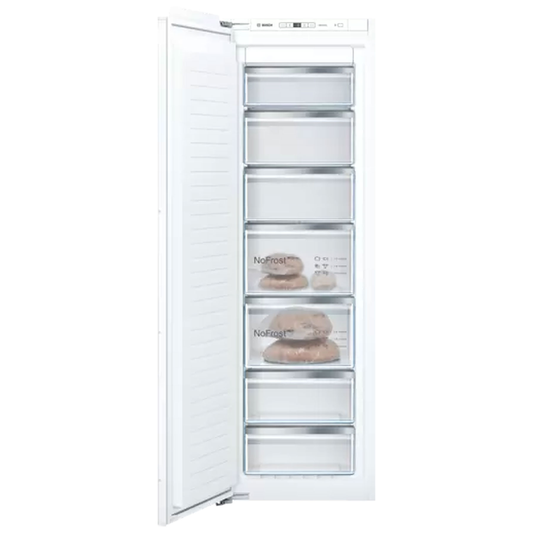 Image of Bosch GIN81VEE0G Series 4 55cm Integrated No Frost Freezer 1 77m E Rat