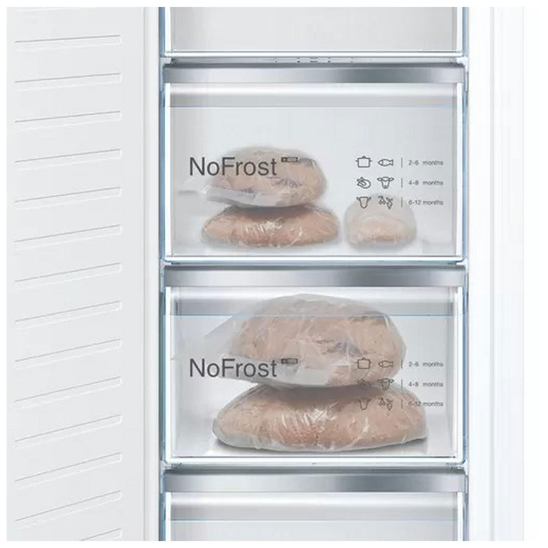 Bosch GIN81VEE0G Series 4 177cm High Integrated Upright Freezer Frost, photo 2