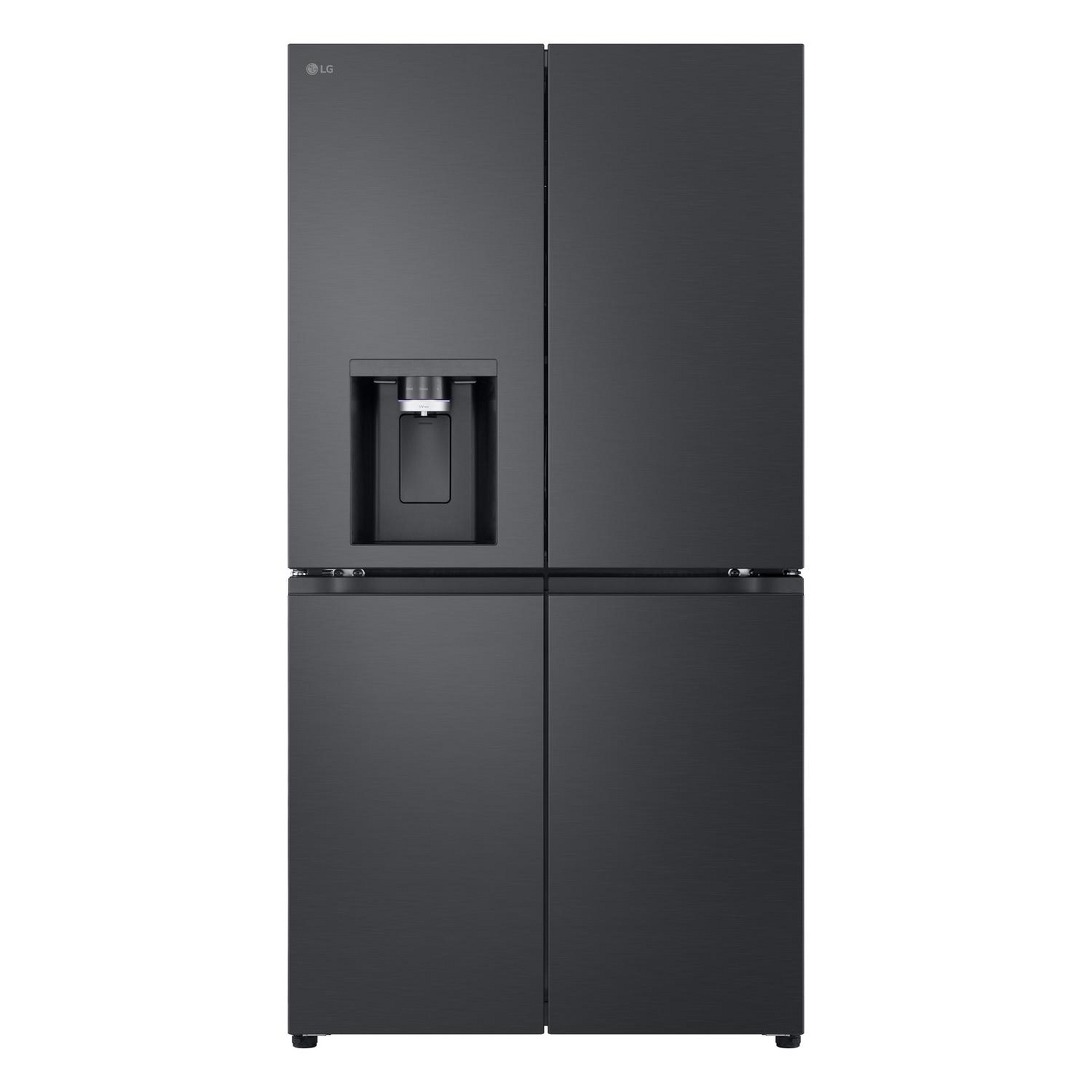 LG GMF960EV4E American Fridge Freezer in Essence Black Steel with Wate
