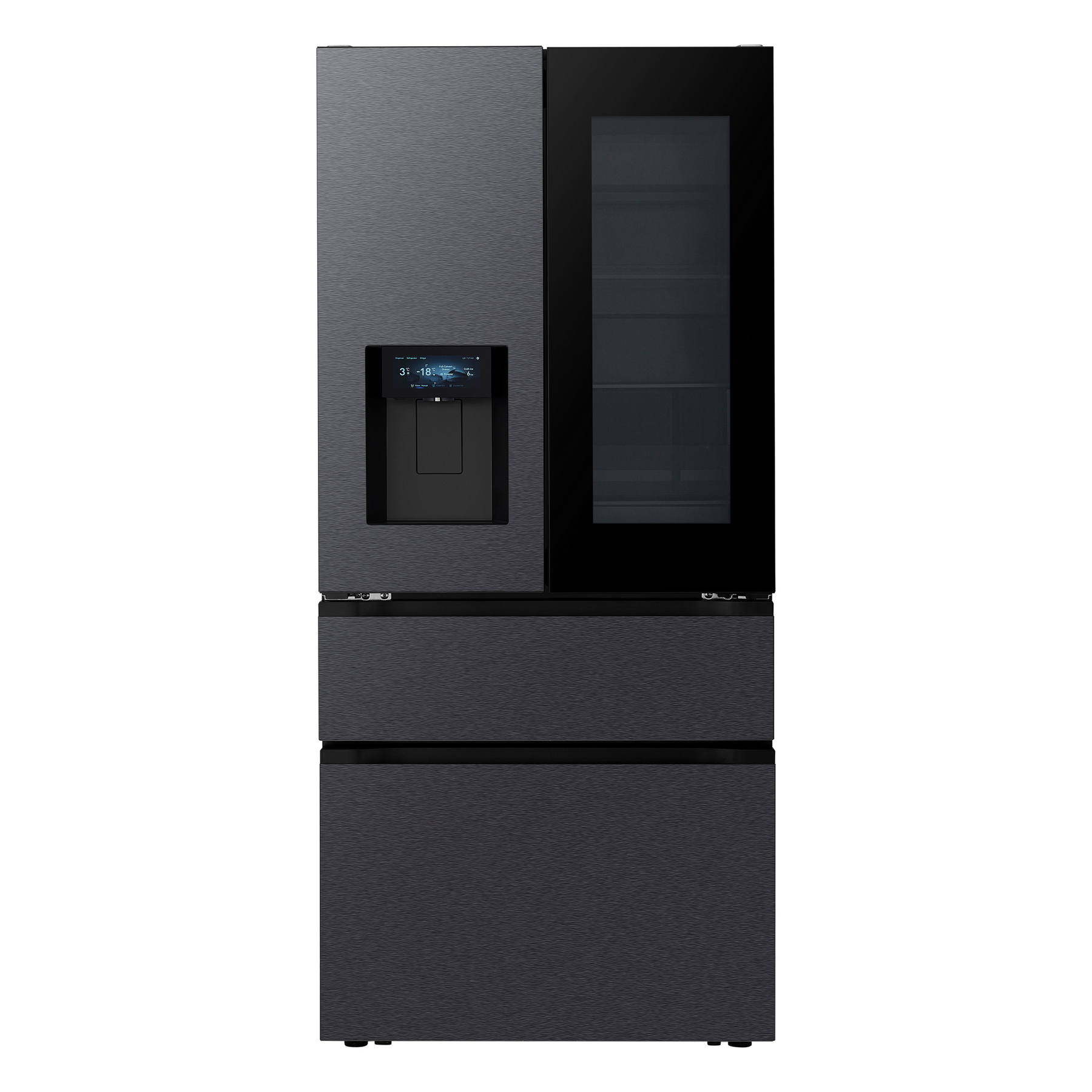 LG GMGS50DEEP InstaView American Fridge Freezer in Essence Black Steel, photo 2