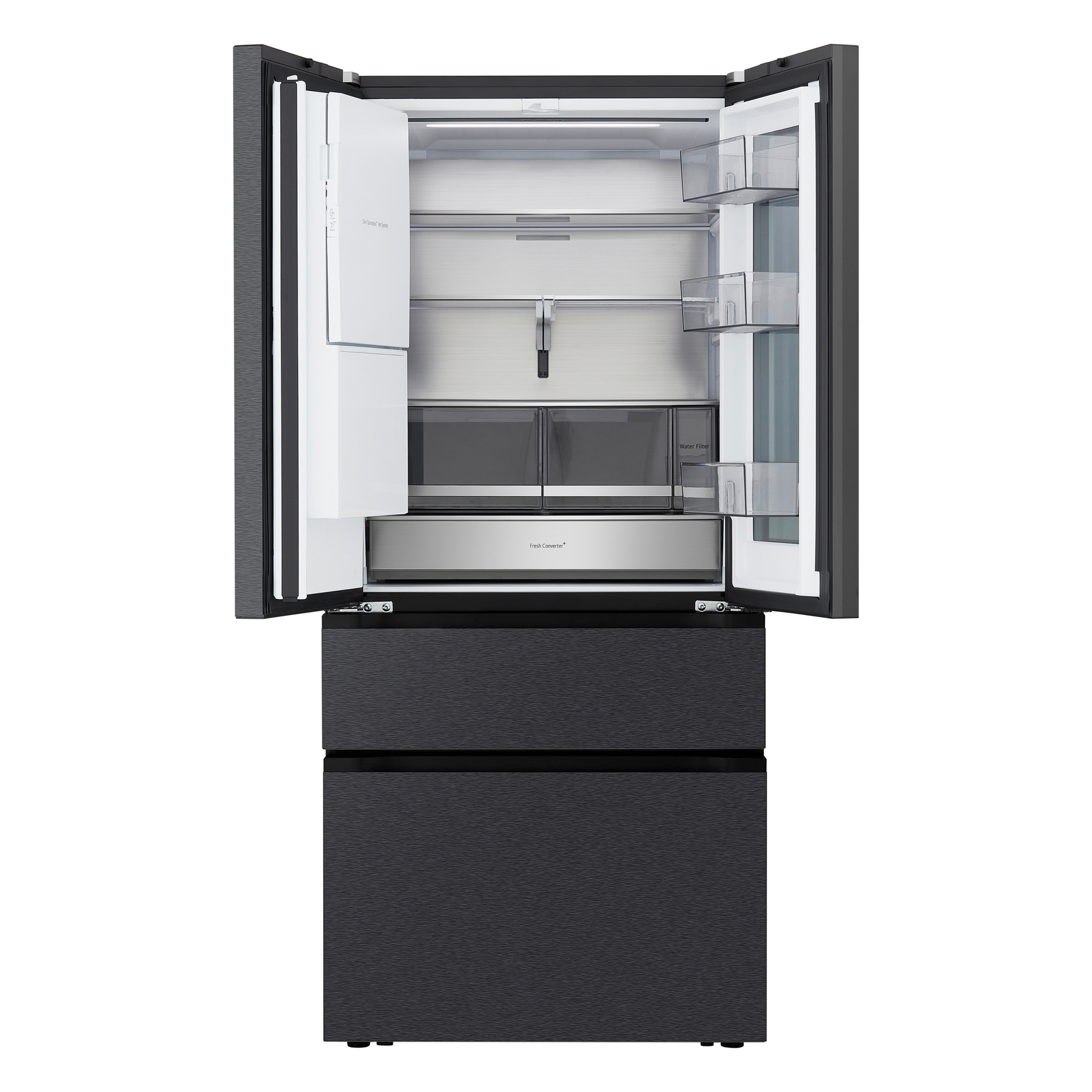 LG GMGS50DEEP InstaView American Fridge Freezer in Essence Black Steel, photo 3