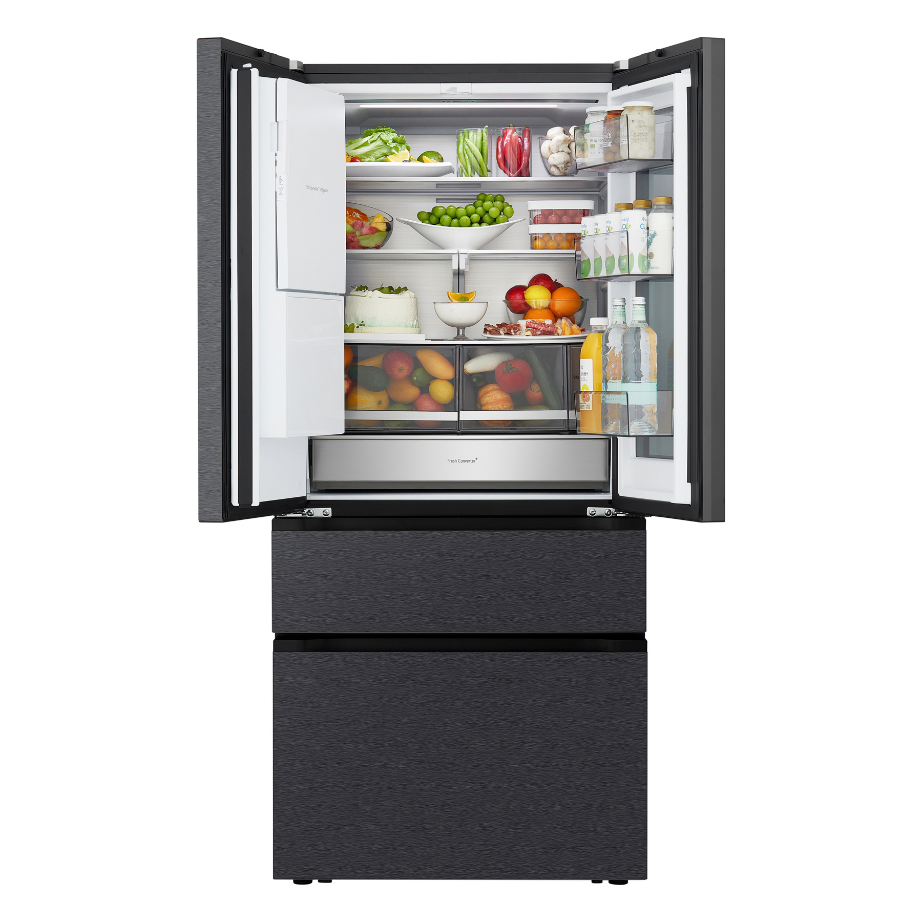 LG GMGS50DEEP InstaView American Fridge Freezer in Essence Black Steel, photo 4