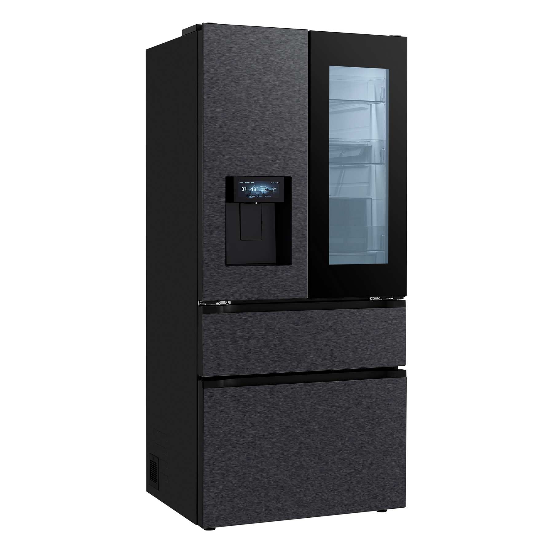 LG GMGS50DEEP InstaView American Fridge Freezer in Essence Black Steel, photo 5