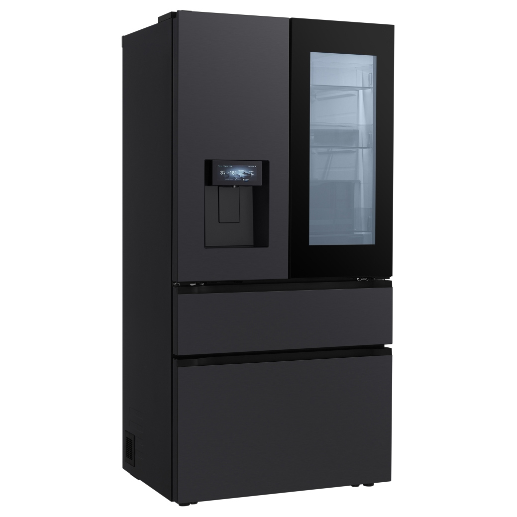 LG GMGW50DEEV InstaView American Fridge Freezer in Essence Black Steel, photo 2