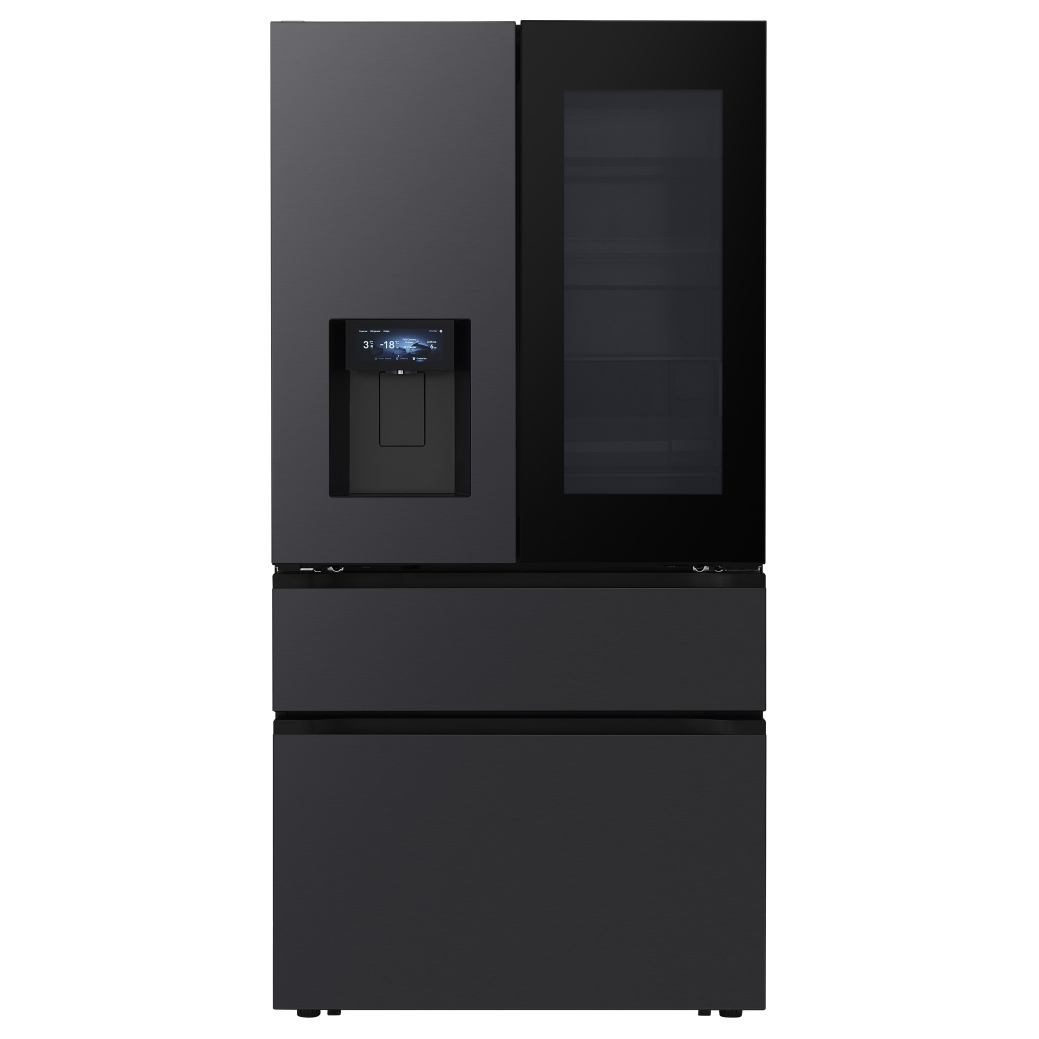 LG GMGW50DEEV InstaView American Fridge Freezer in Essence Black Steel, photo 5
