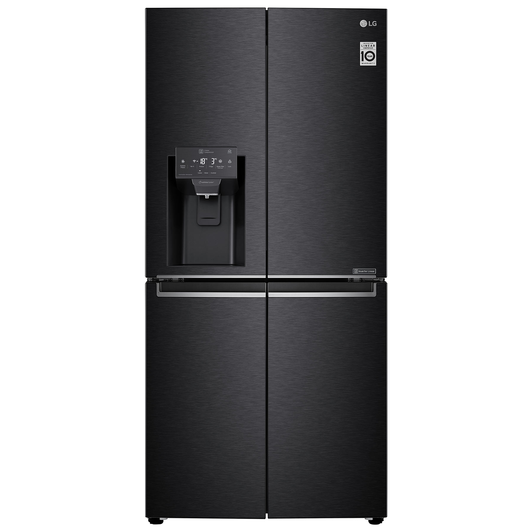 Image of LG GML844MC7E American Fridge Freezer in Matte Black PL I W E Rated