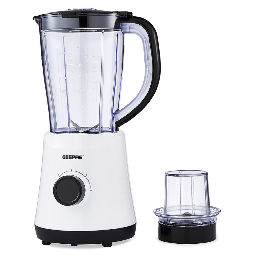 Geepas GSB44035UKBK 2 in 1 1 5L Jug Blender with Spice Coffee Grinder