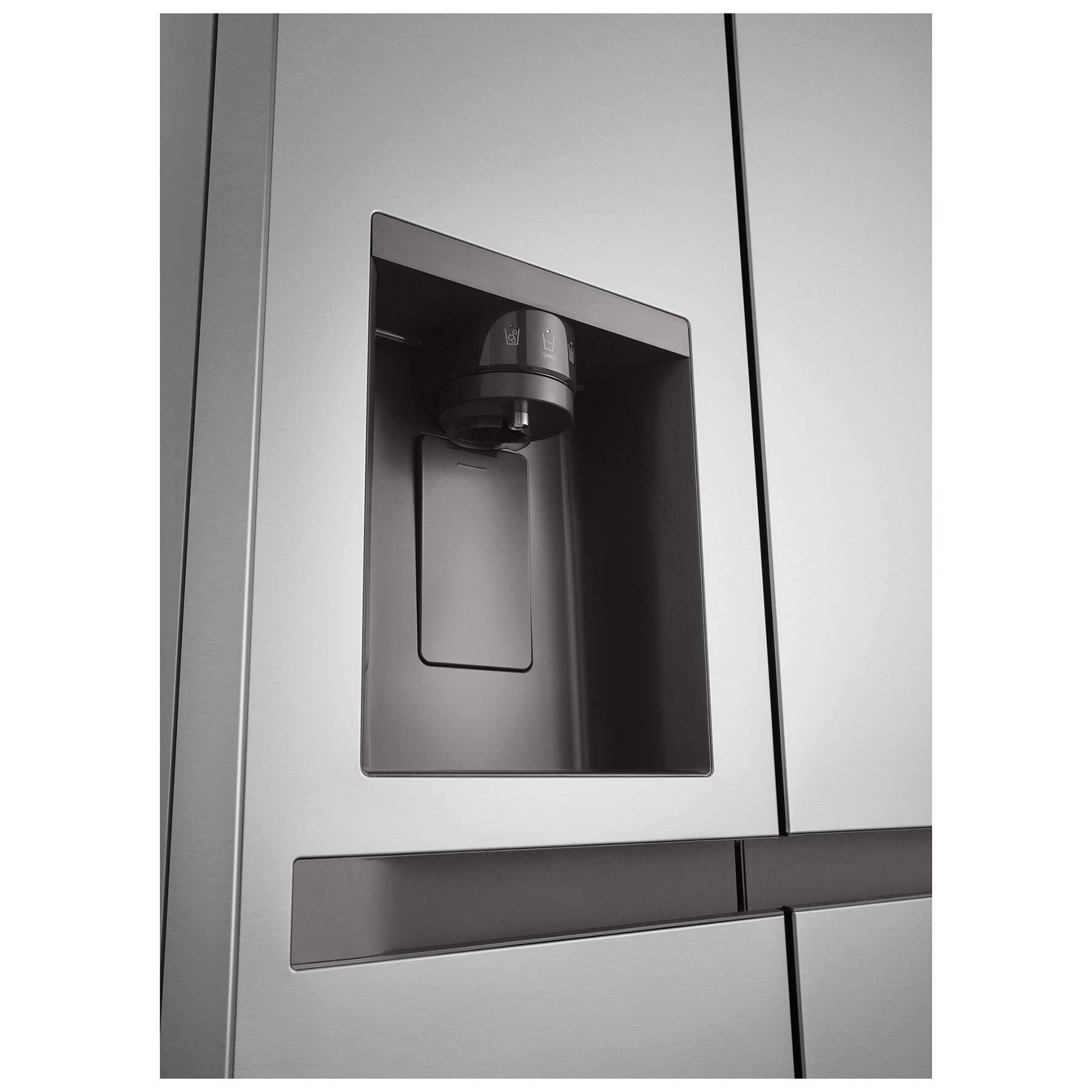 LG GSLC41PYPE American Fridge Freezer in Prime Silver with Ice Water N, photo 5