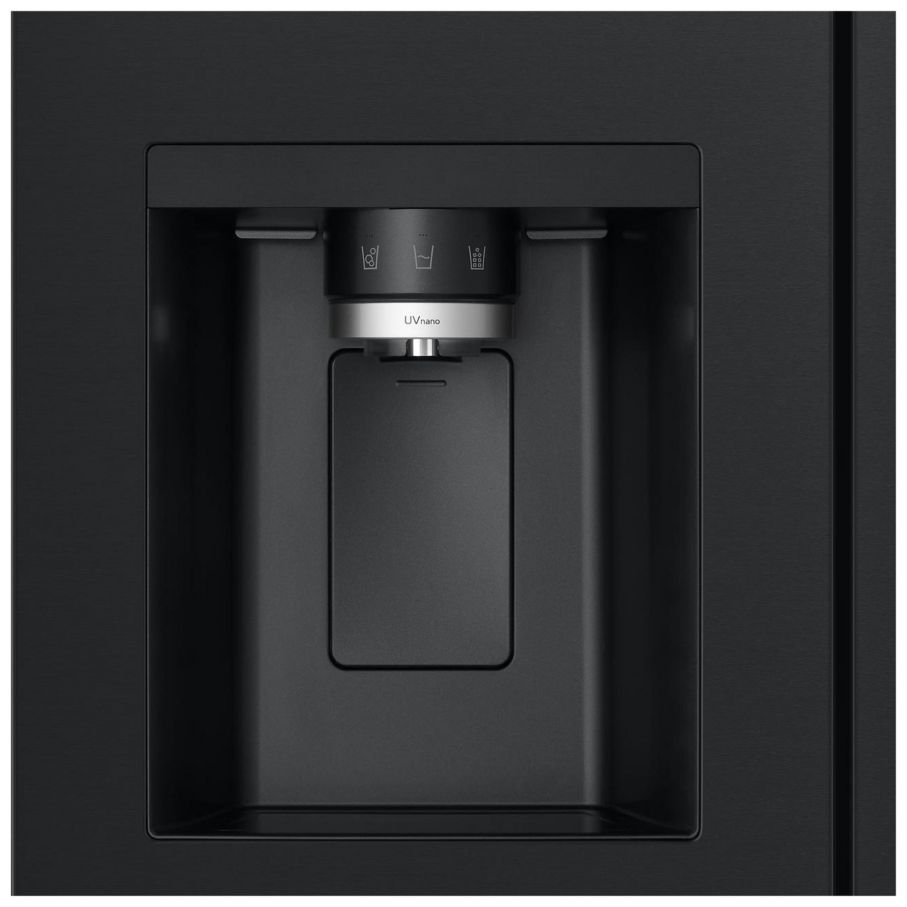 LG GSLE81EPBD American Fridge Freezer in Essence Matte Black with Ice, photo 4