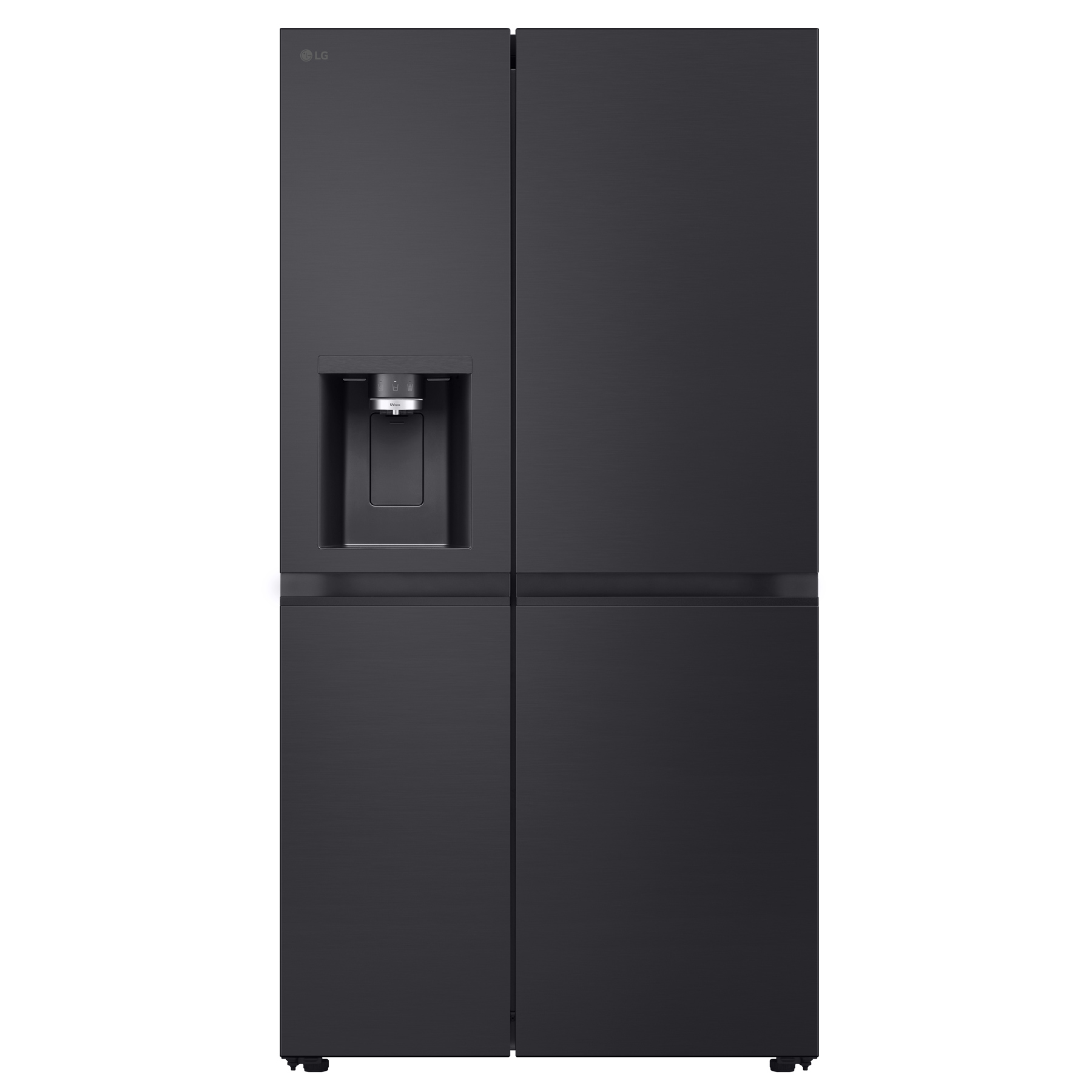 LG GSLE91EVAB InstaView American Fridge Freezer in Essence Black Steel