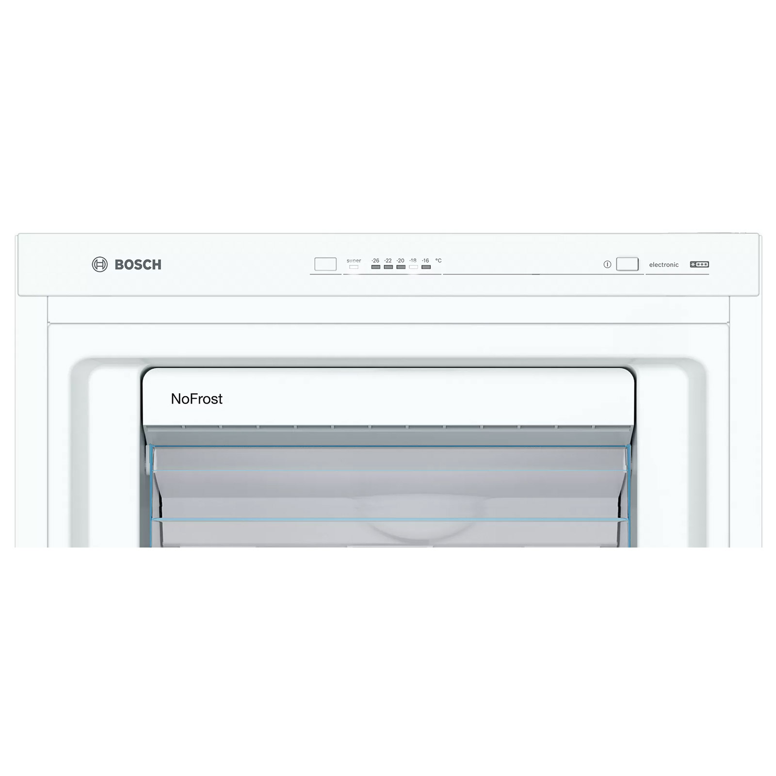 Bosch GSN29VWEVG Series 4 161cm High Freezer in White 60cm Wide, photo 3