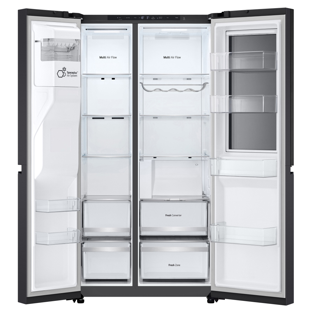 LG GSXE80EVBE InstaView American Fridge Freezer in Essence Black Steel, photo 3