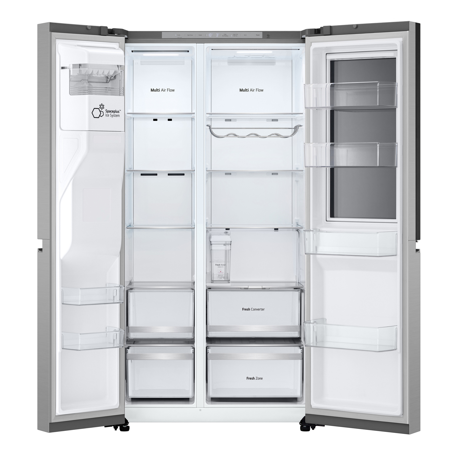 LG GSXE81PYBE InstaView American Fridge Freezer in Prime Silver with I, photo 5
