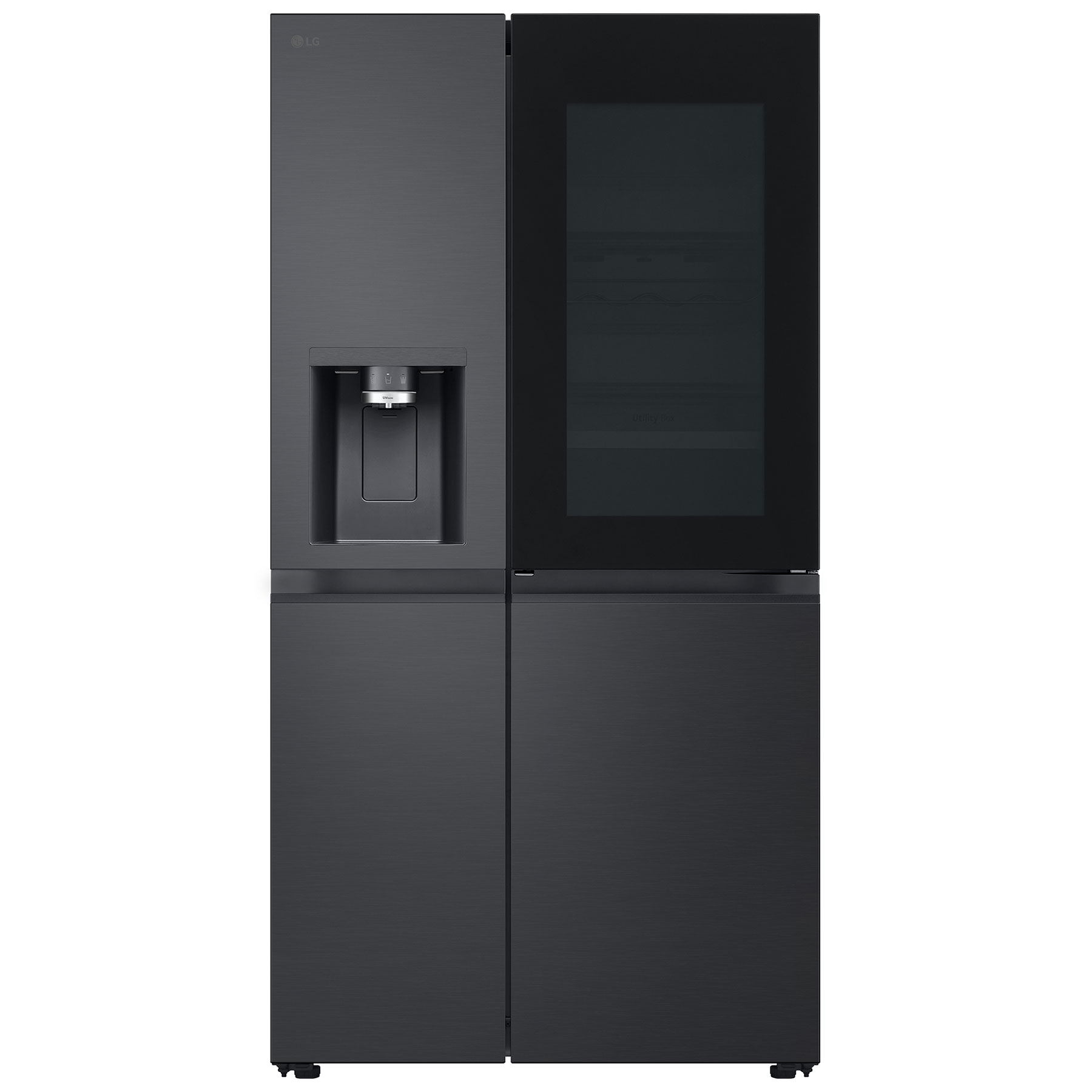 LG GSXE90EVDD InstaView American Fridge Freezer in Black Steel with Ic